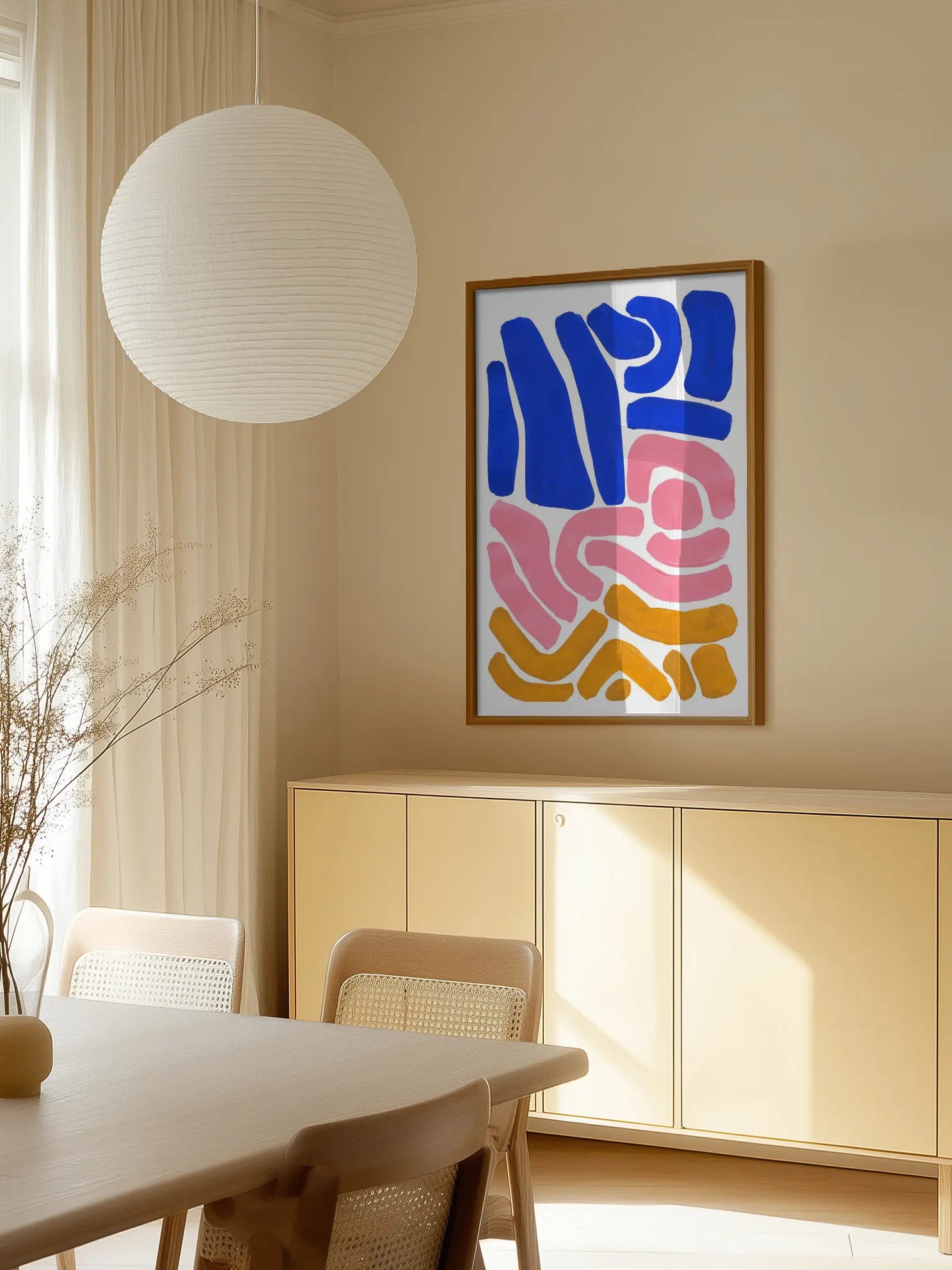 Abstract Colorful Strokes Poster