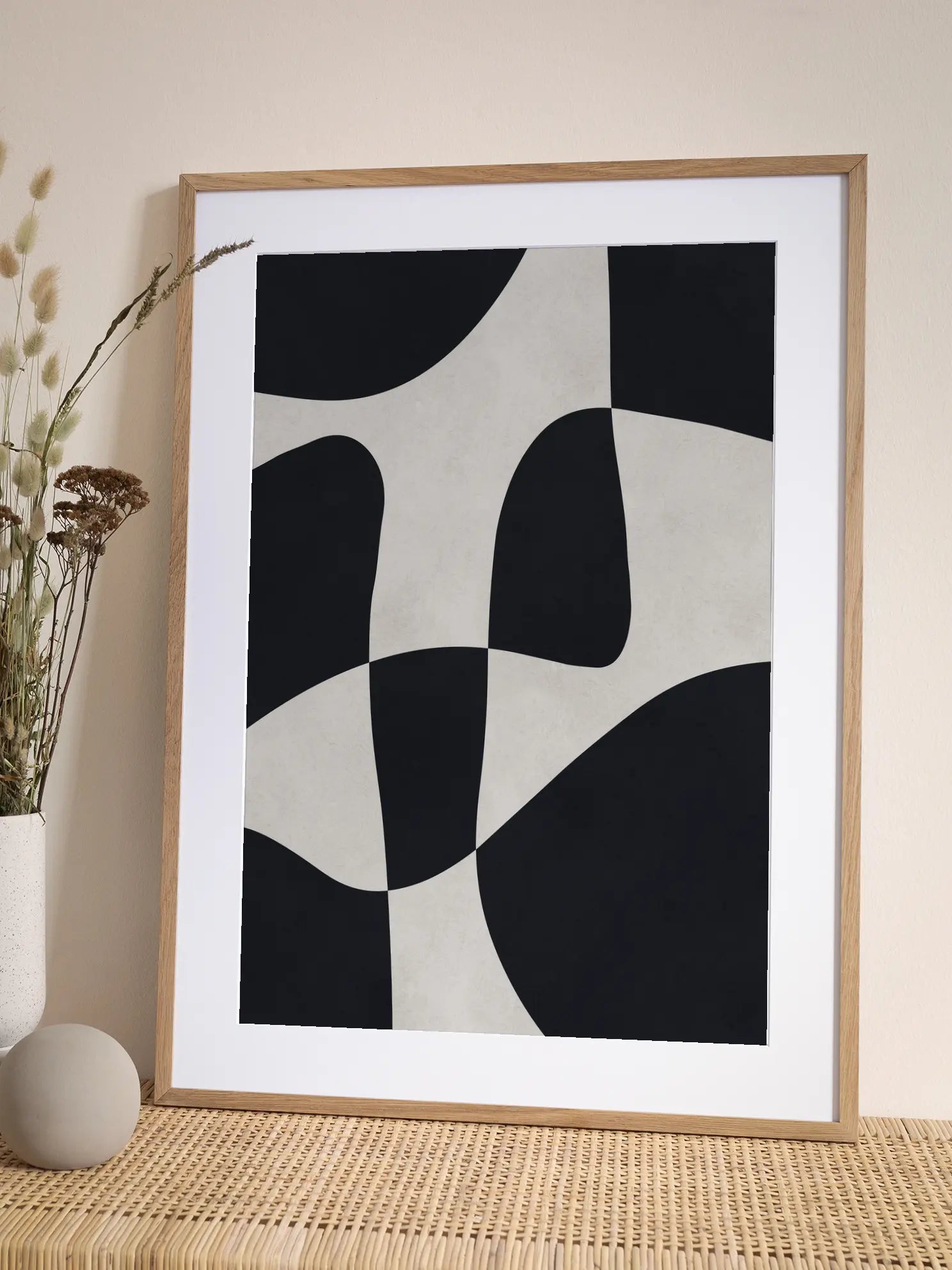 Abstract Curves Poster