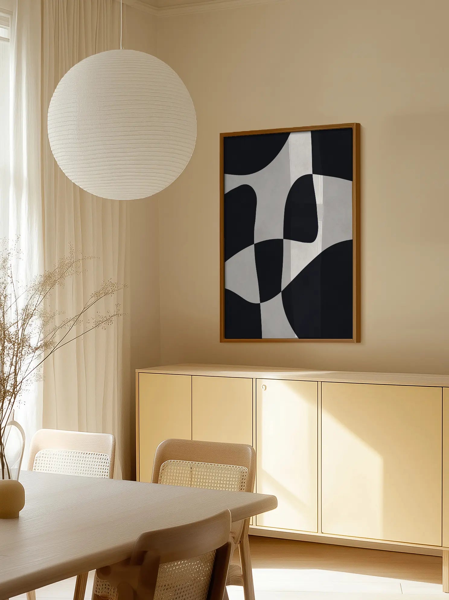Abstract Curves Poster