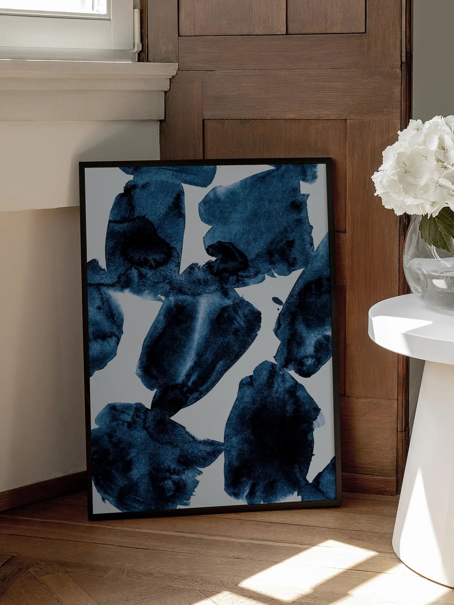 Abstract Dark Blue Poster