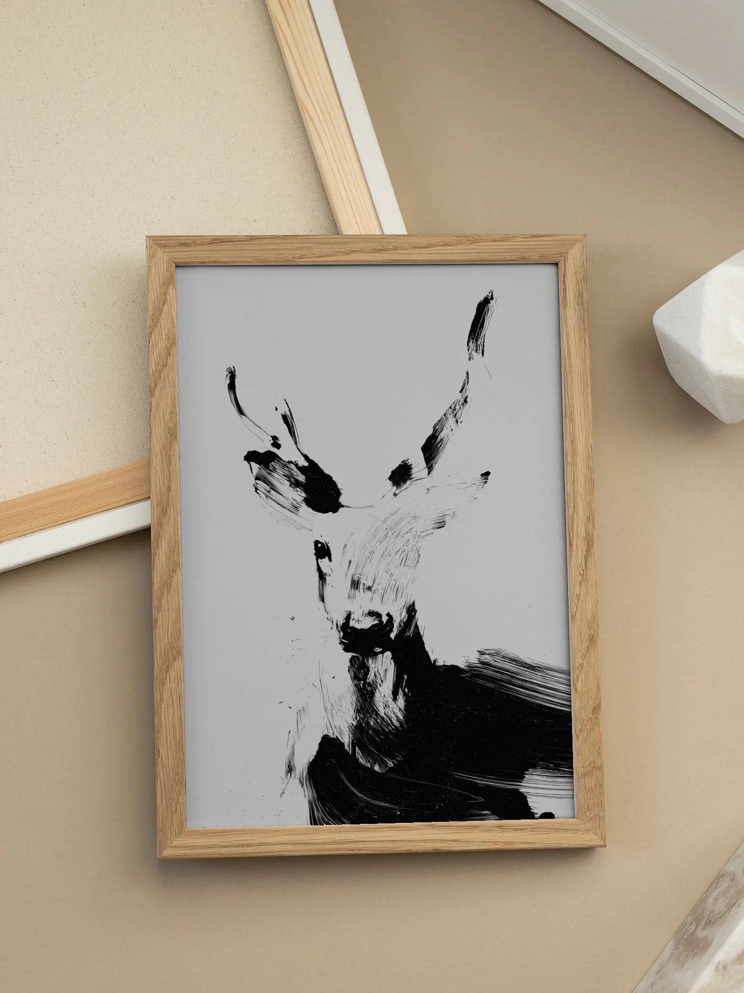 Abstract Deer No2 Poster