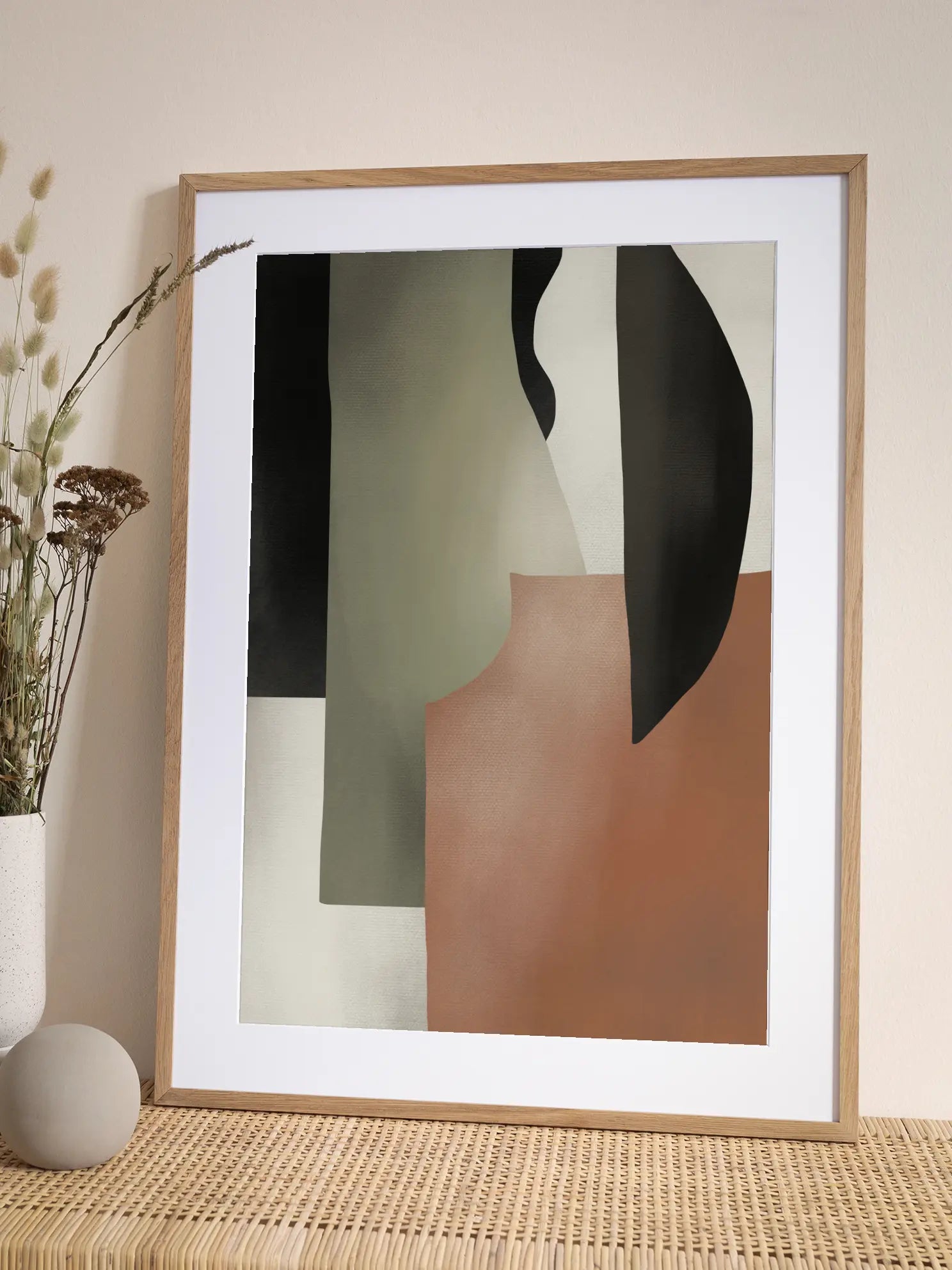 Abstract Earthy Tones No1 Poster