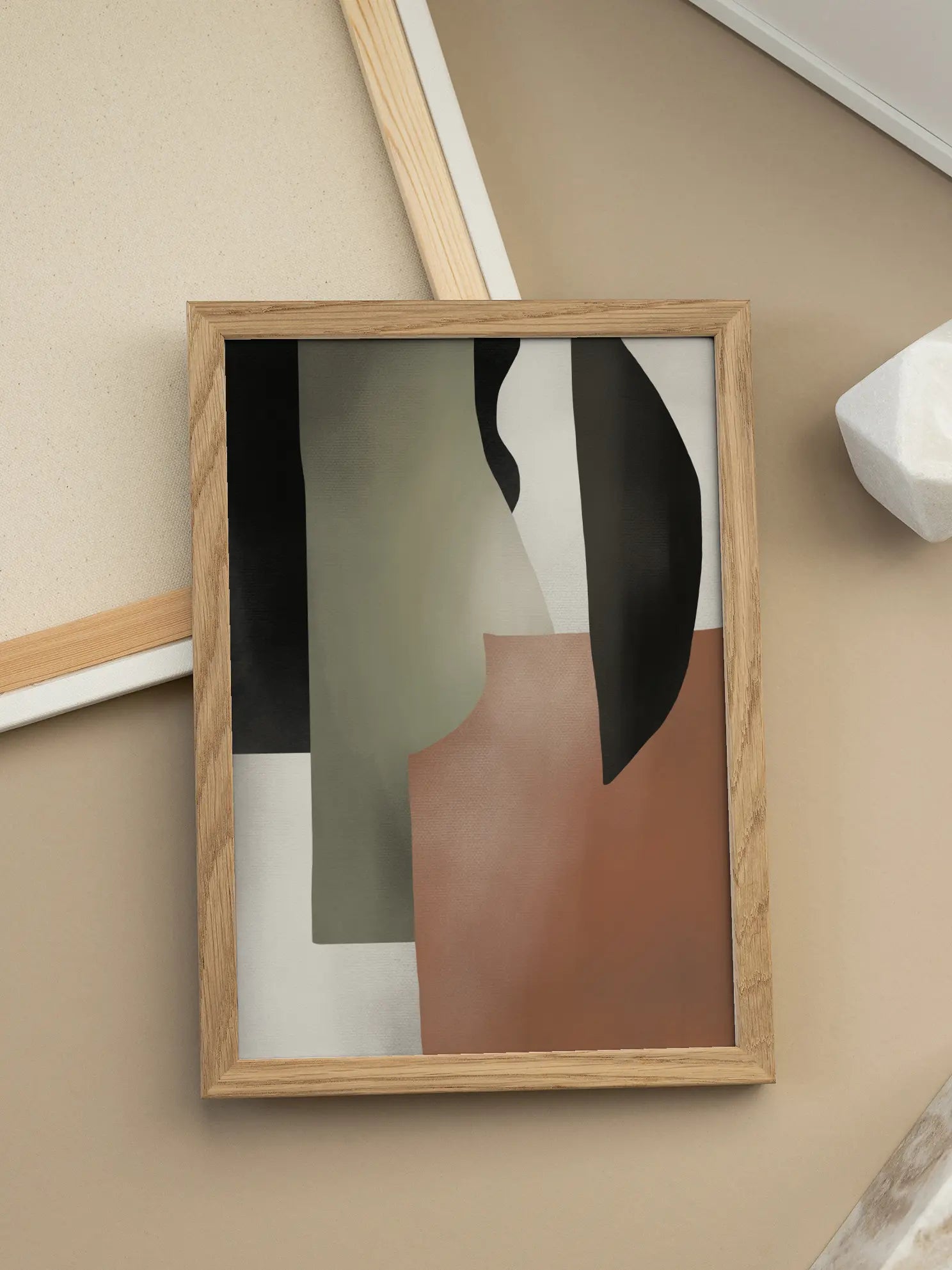 Abstract Earthy Tones No1 Poster