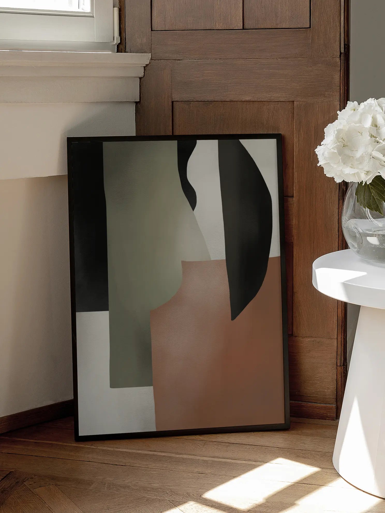 Abstract Earthy Tones No1 Poster