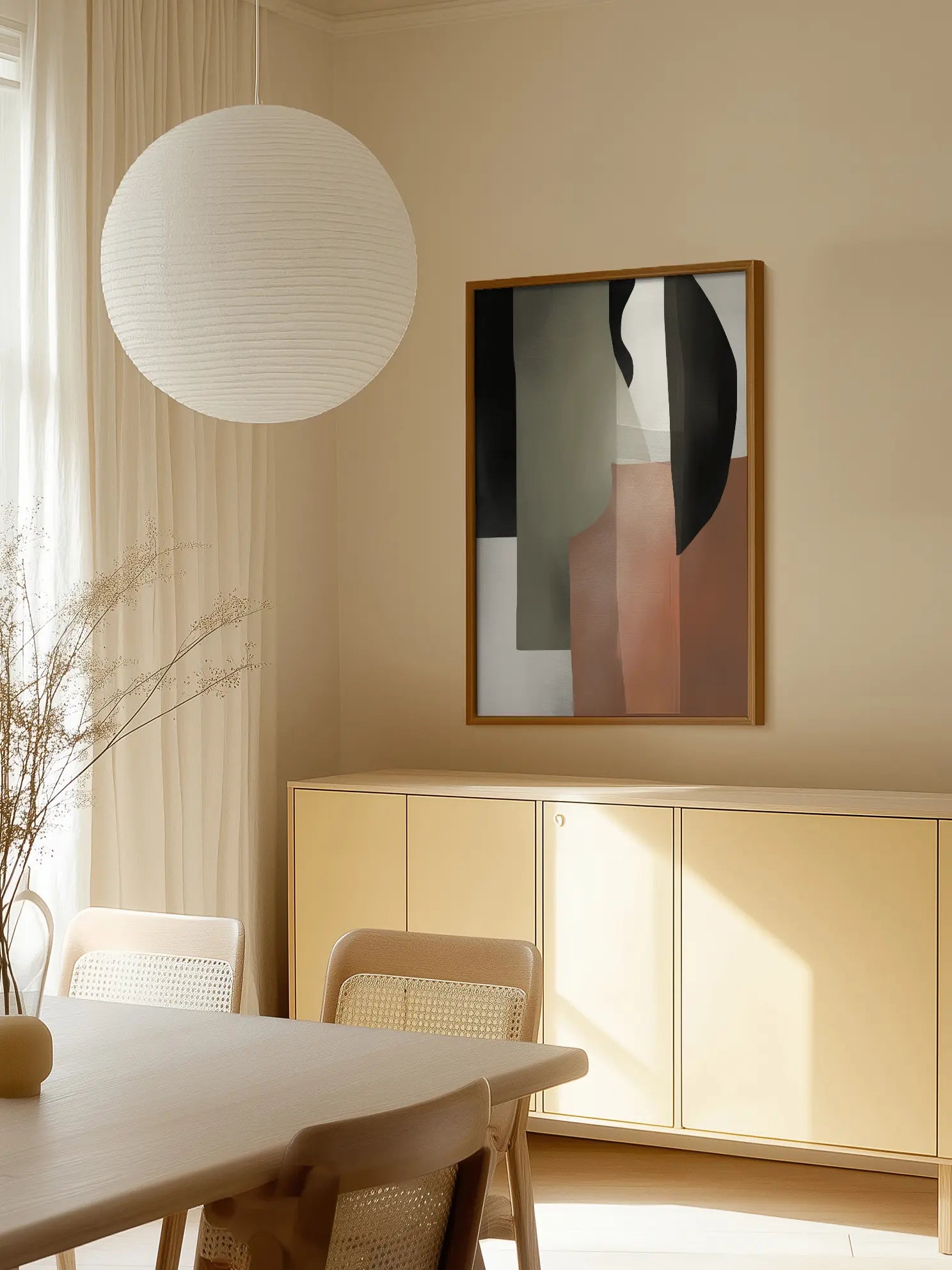 Abstract Earthy Tones No1 Poster