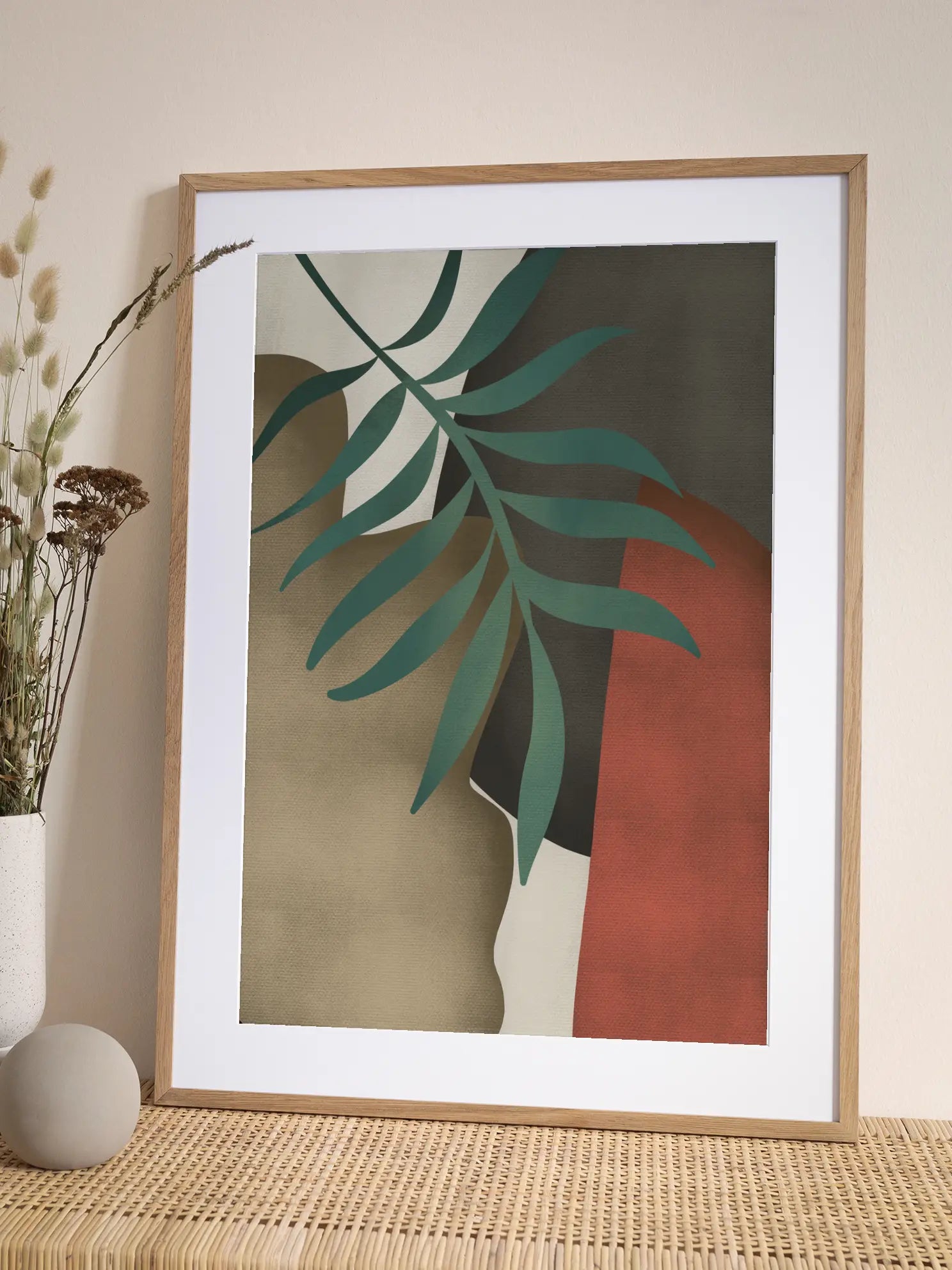 Abstract Earthy Tones No2 Poster