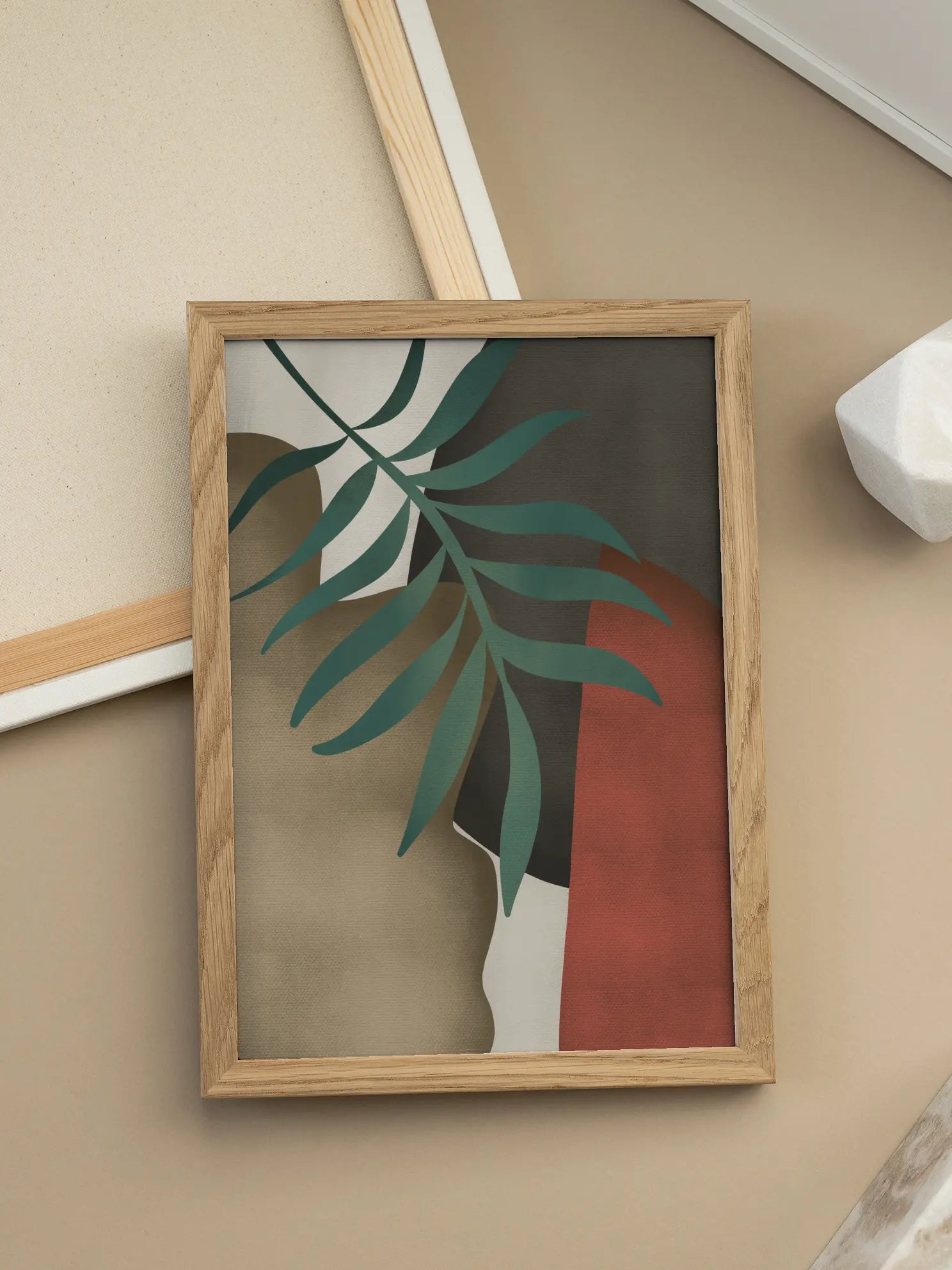 Abstract Earthy Tones No2 Poster