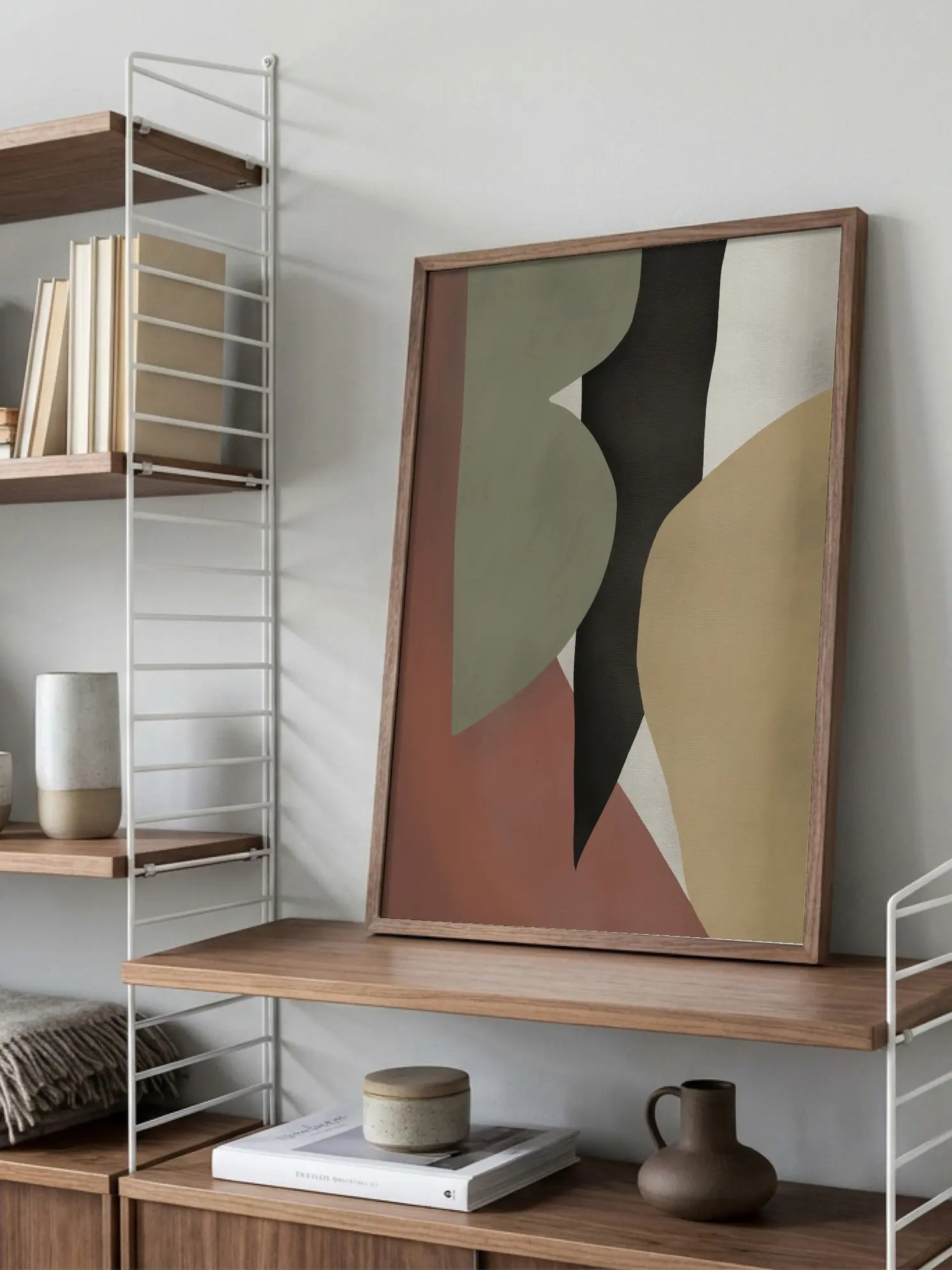 Abstract Earthy Tones No3 Poster