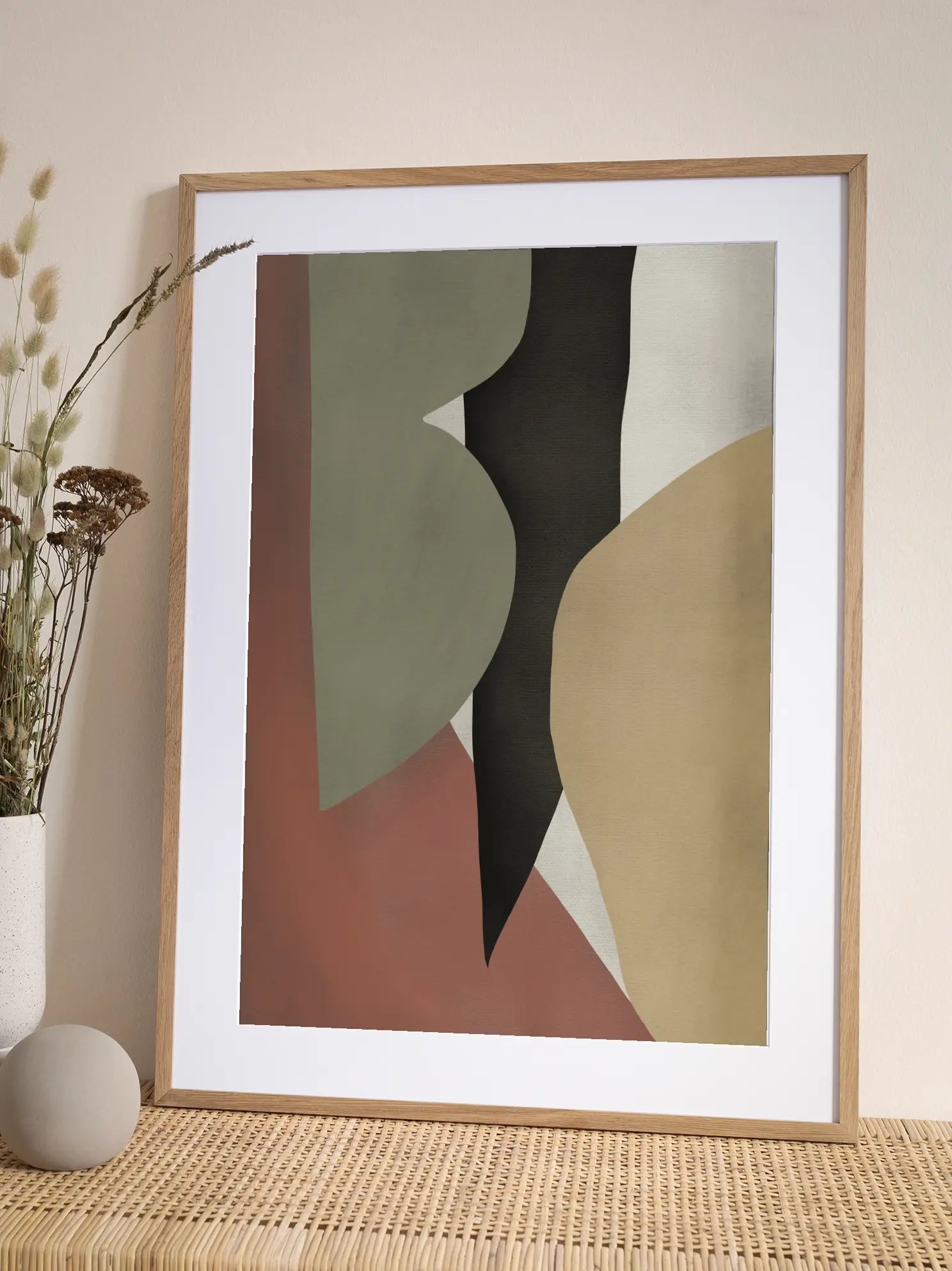 Abstract Earthy Tones No3 Poster