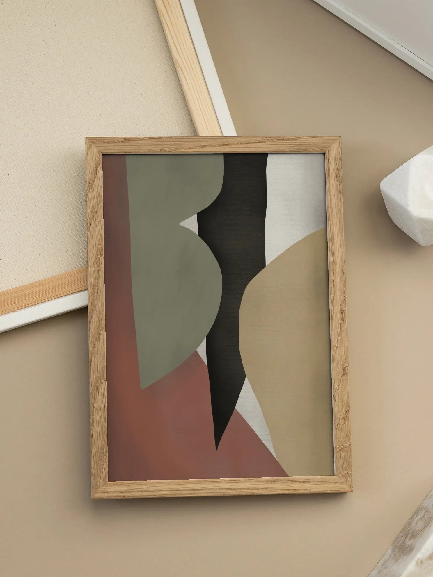 Abstract Earthy Tones No3 Poster