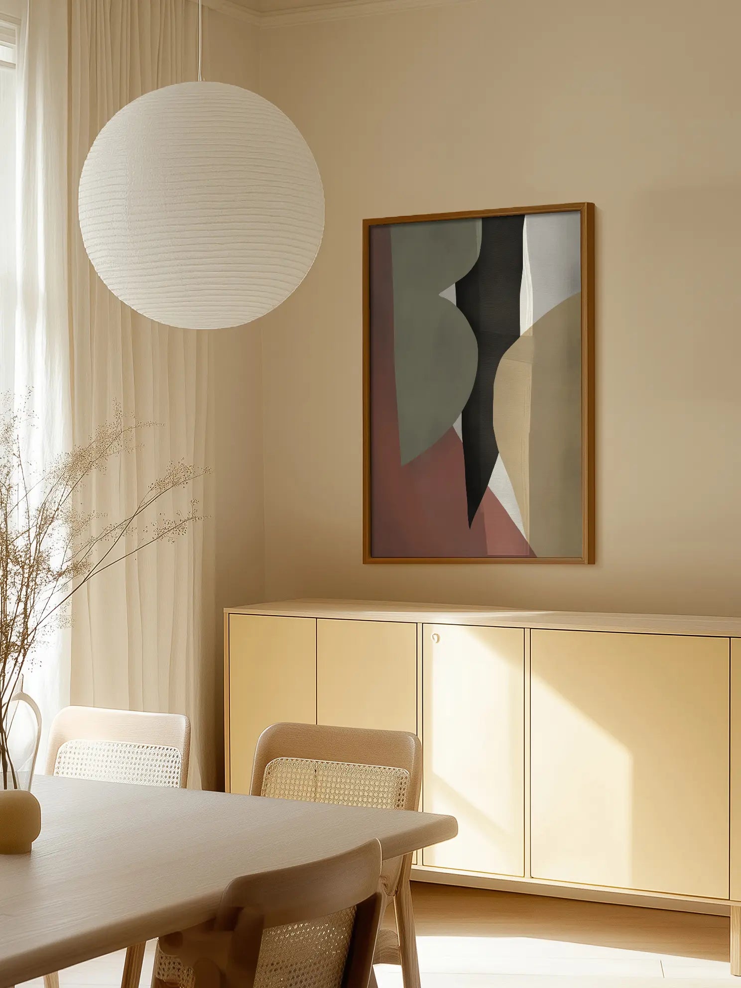 Abstract Earthy Tones No3 Poster