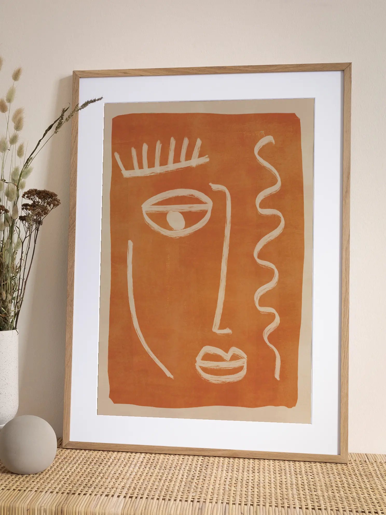 Abstract Face Poster