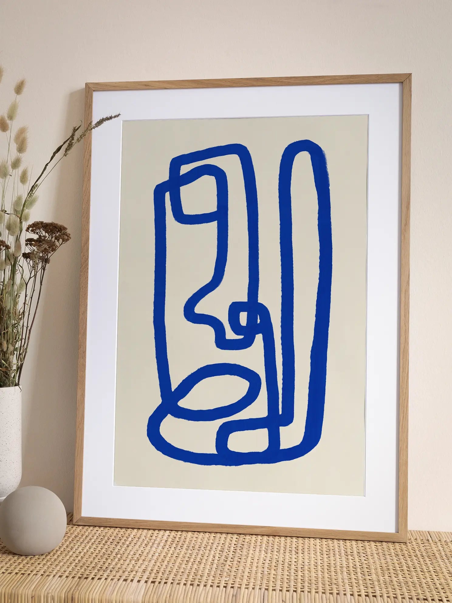Abstract Faces Poster