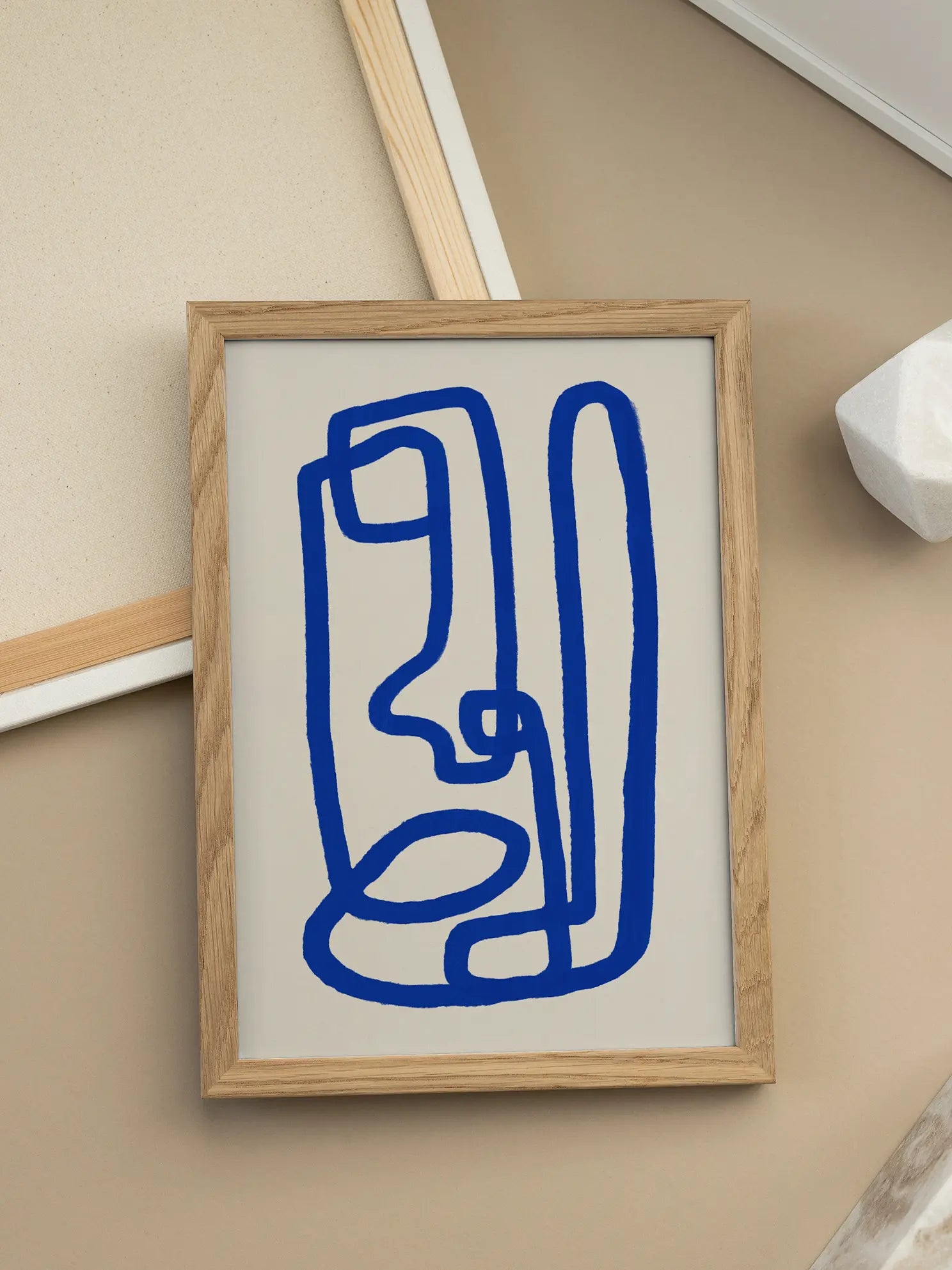 Abstract Faces Poster