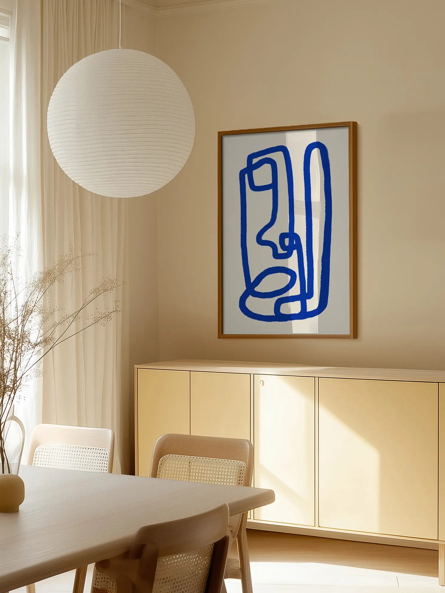 Abstract Faces Poster