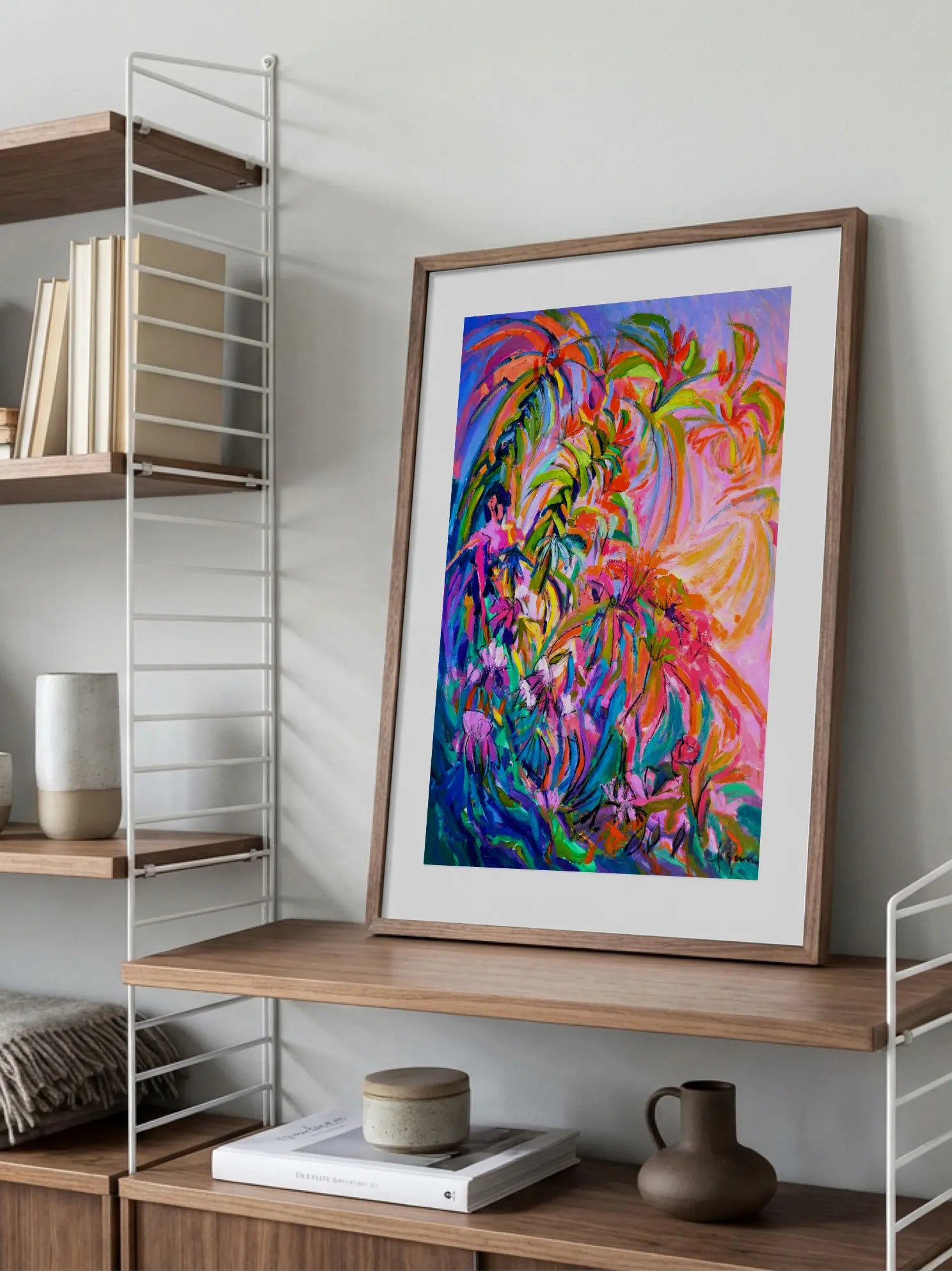 Abstract Floral Painting Poster