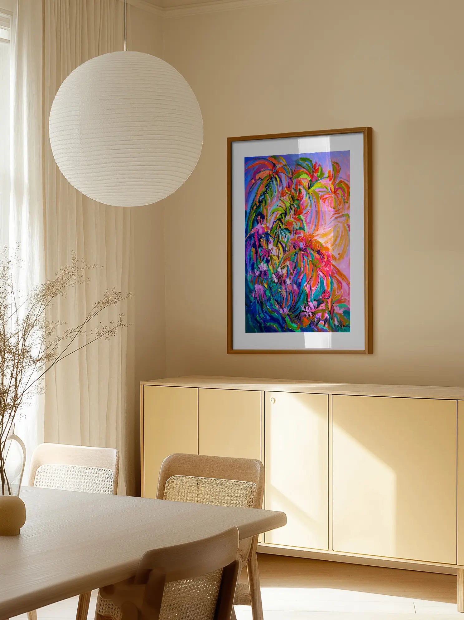 Abstract Floral Painting Poster