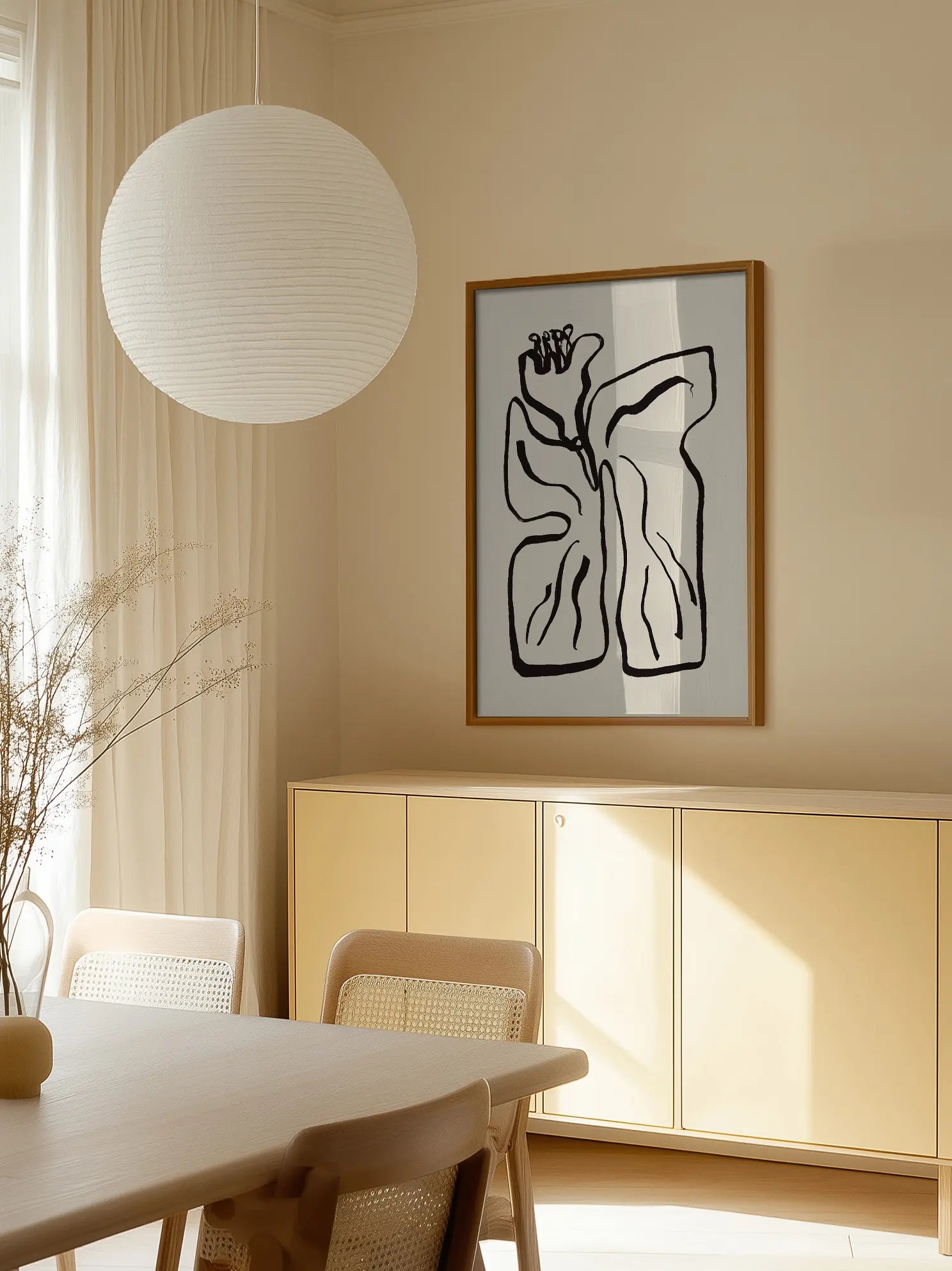 Abstract Flower Poster