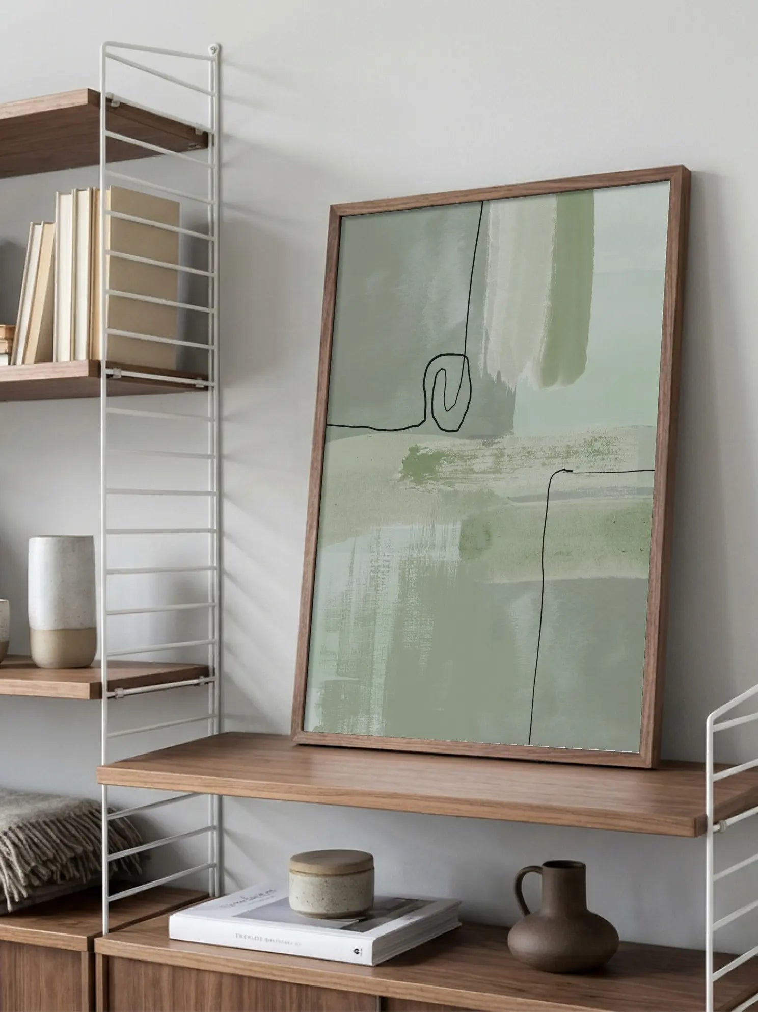 Abstract Green Watercolor Poster
