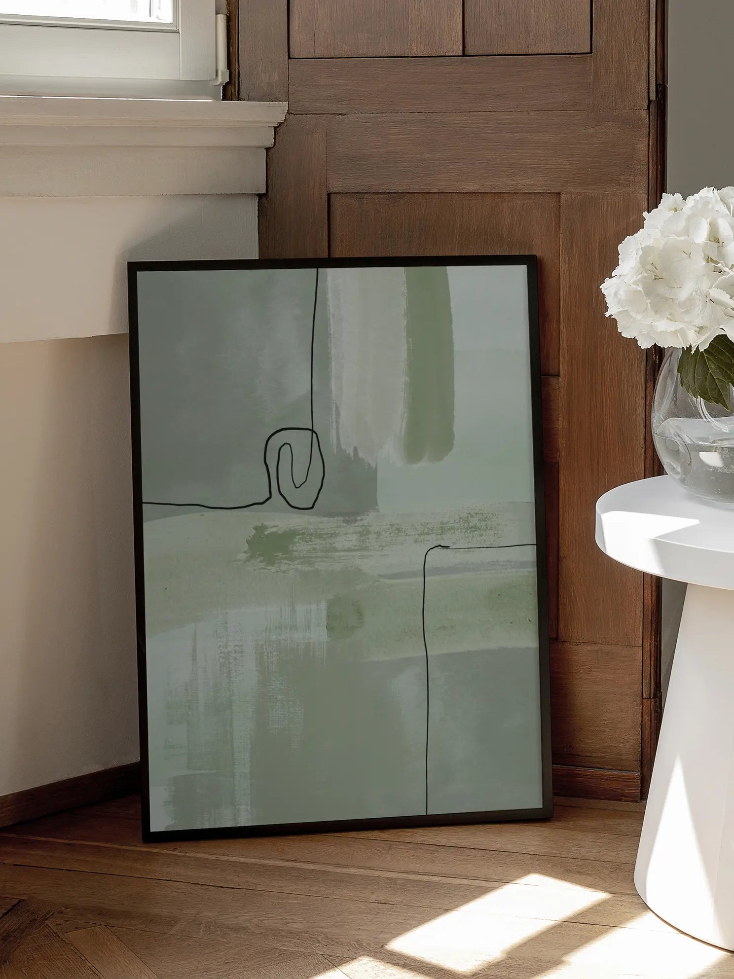 Abstract Green Watercolor Poster