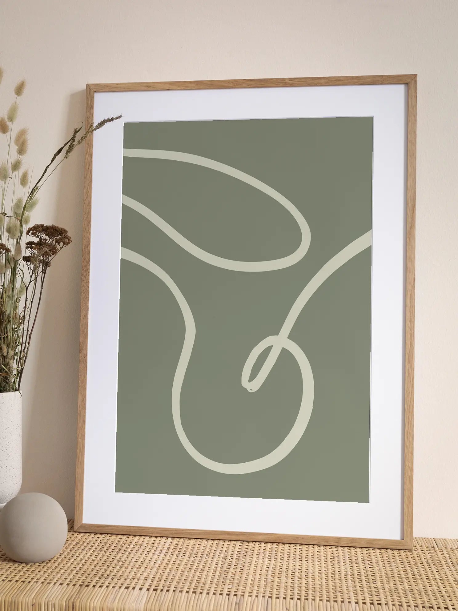 Abstract Green Poster