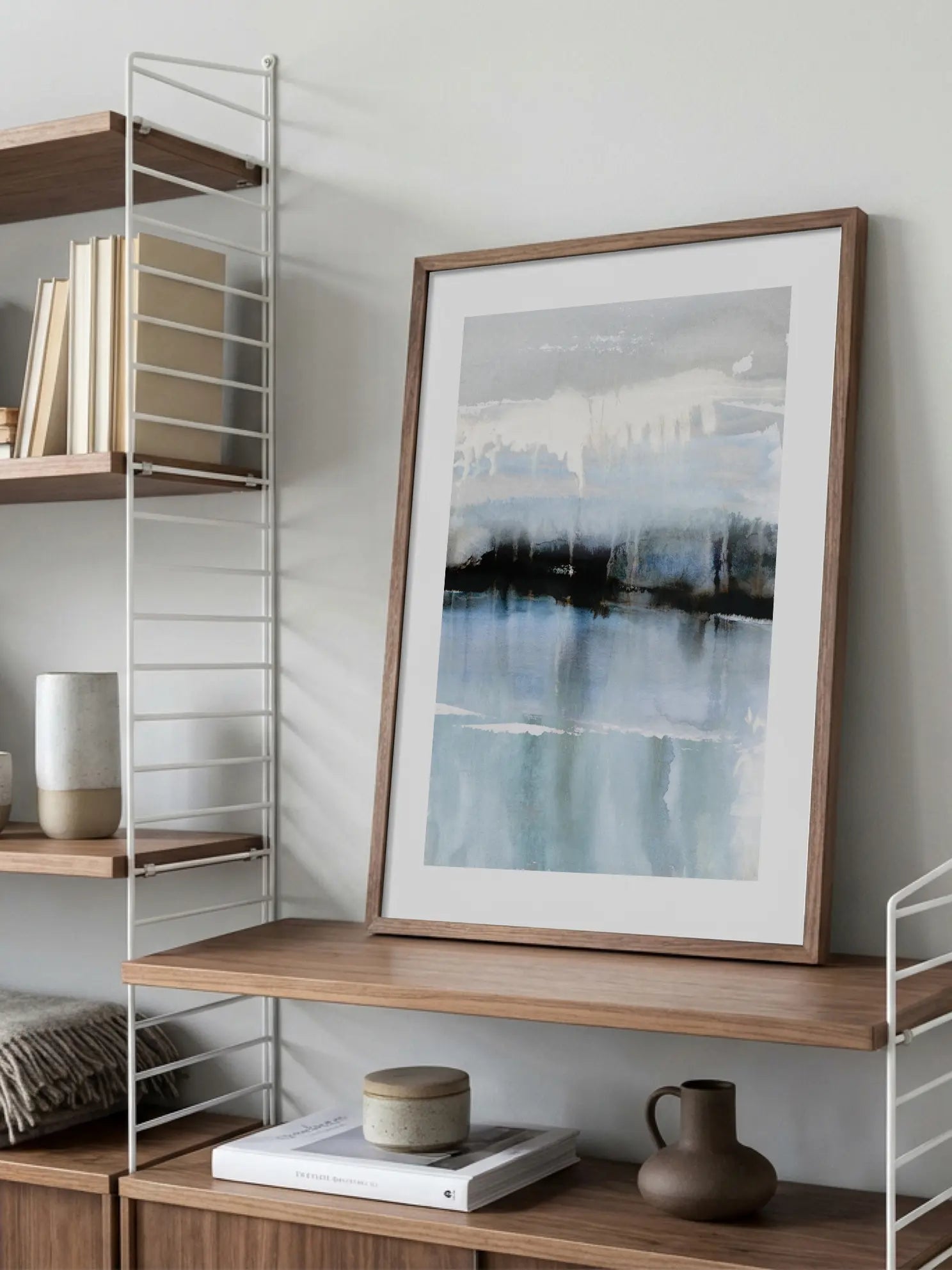 Abstract Lake Poster