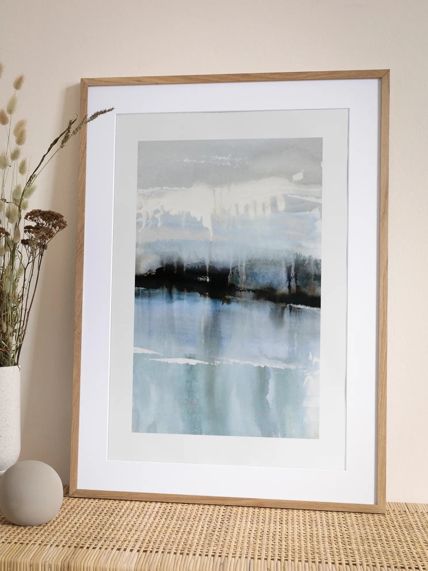 Abstract Lake Poster