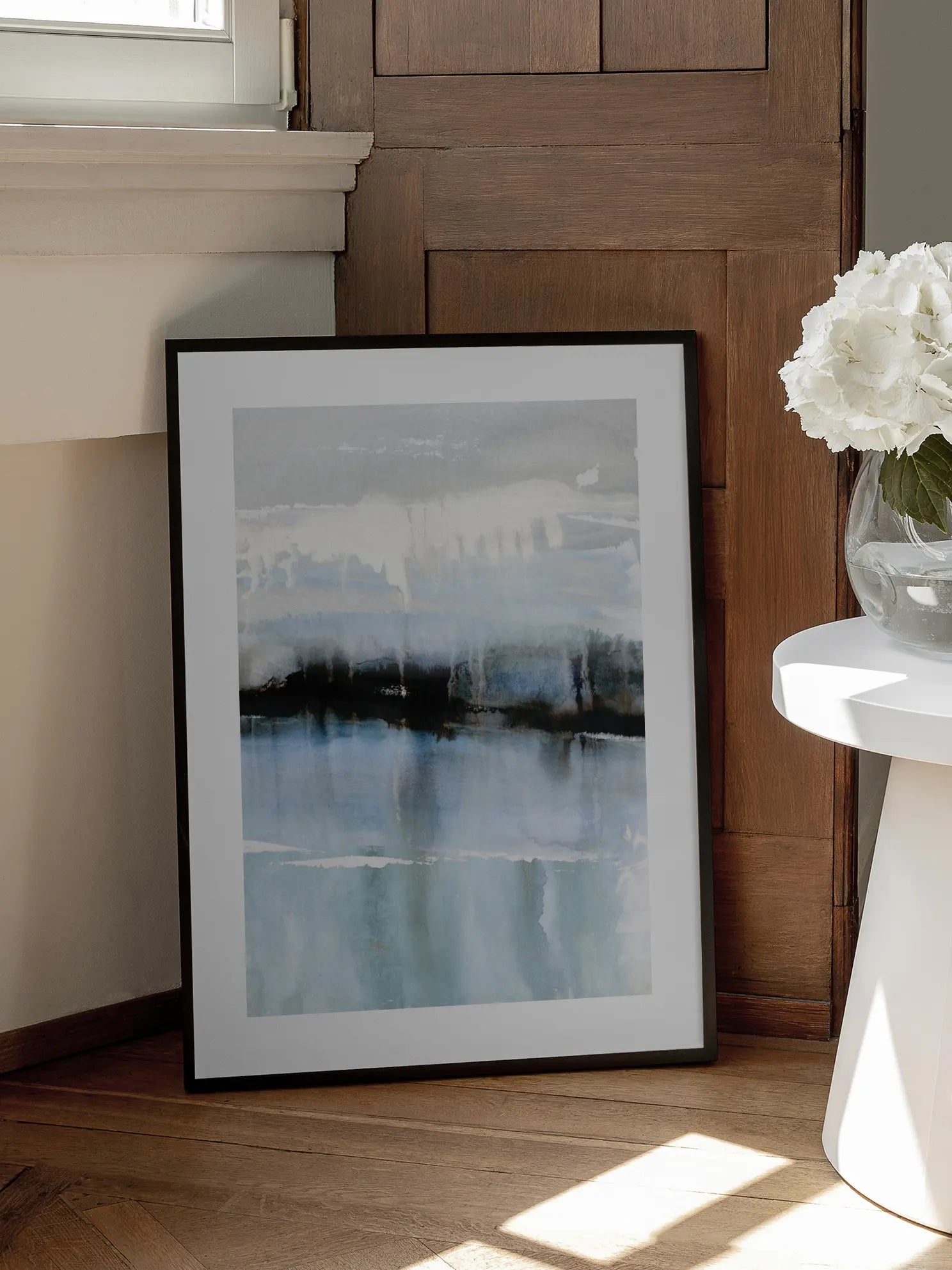 Abstract Lake Poster