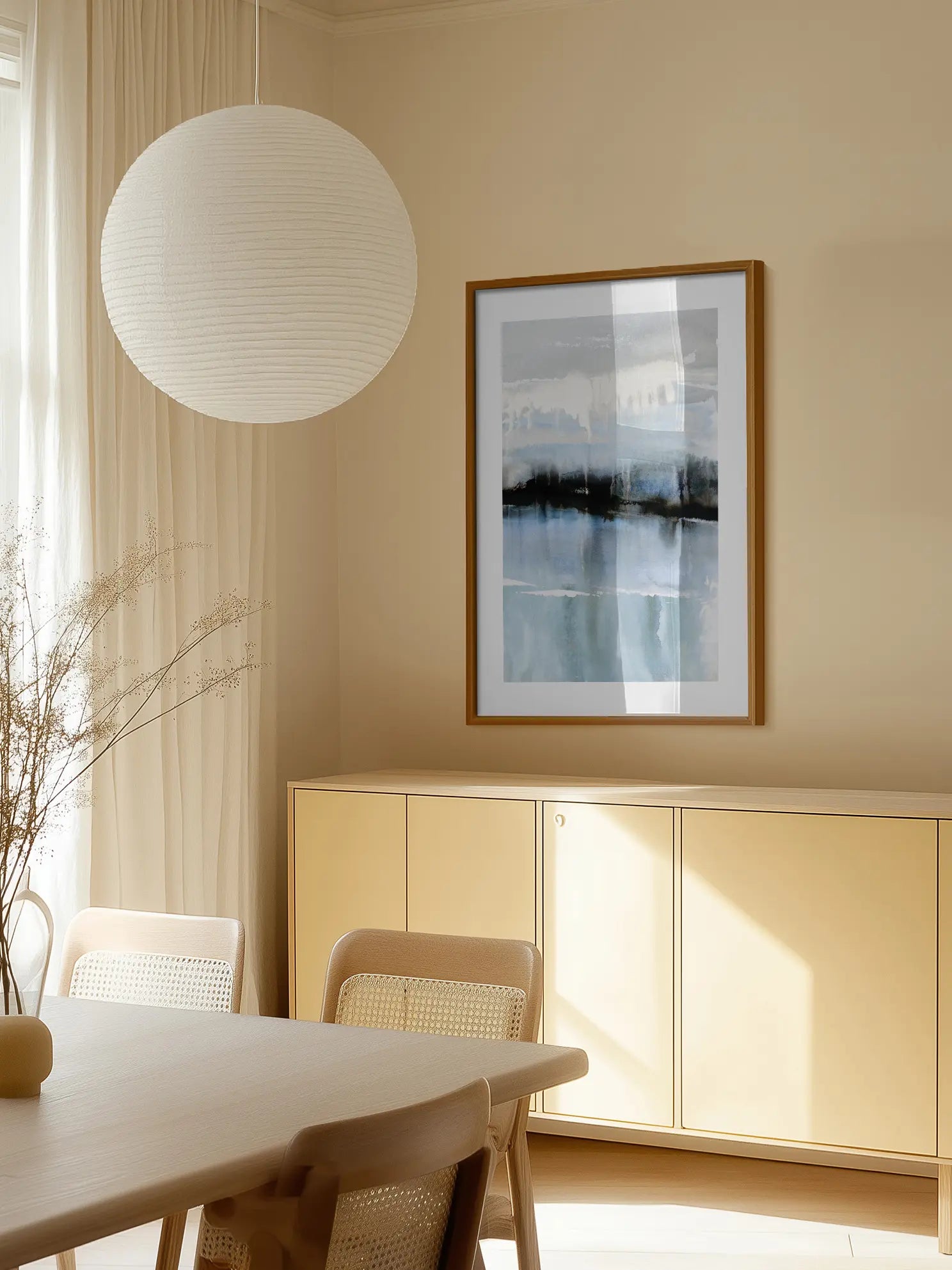 Abstract Lake Poster