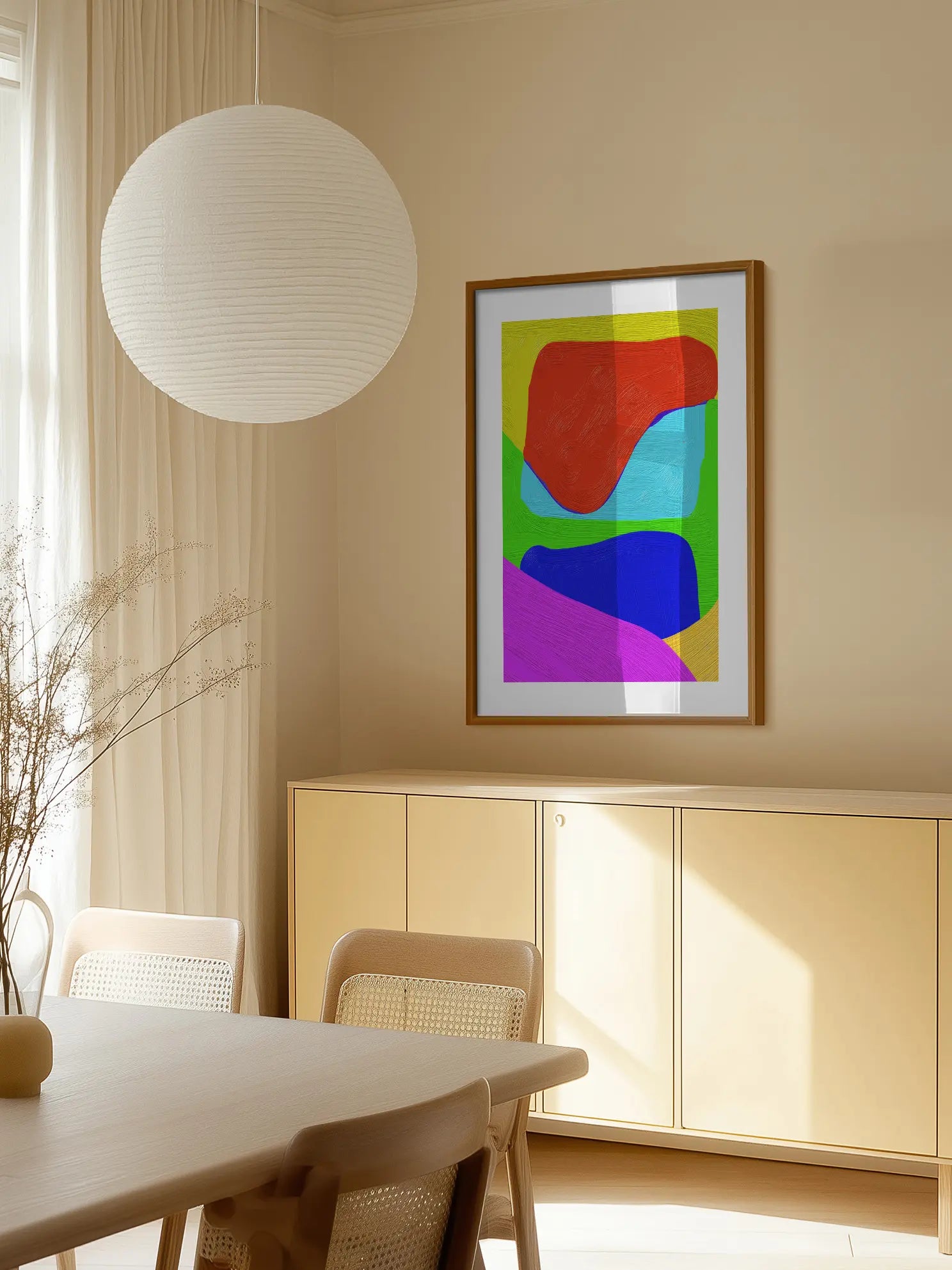 Abstract Mix of Colors Poster