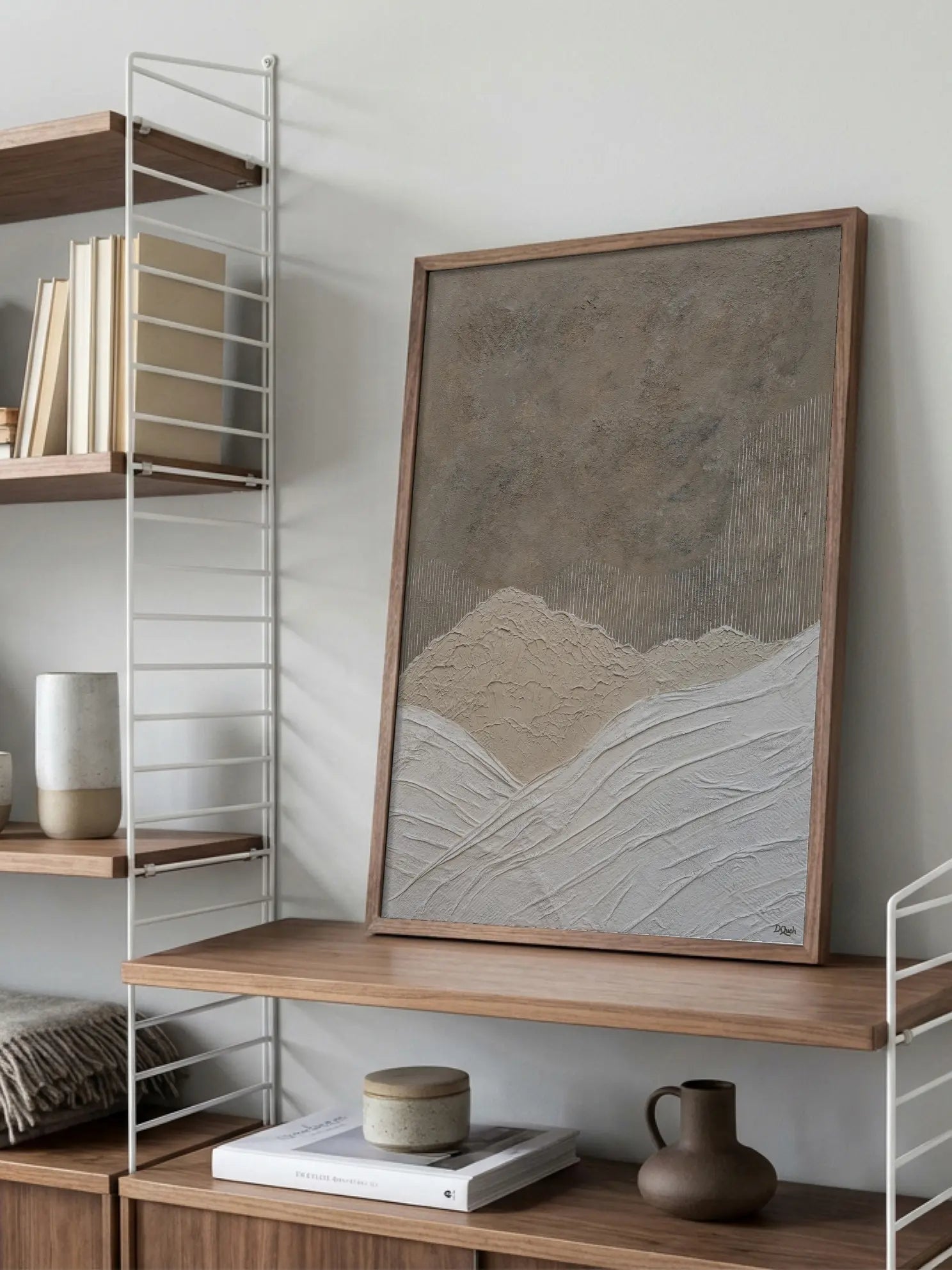 Abstract Mountain Landscape Poster