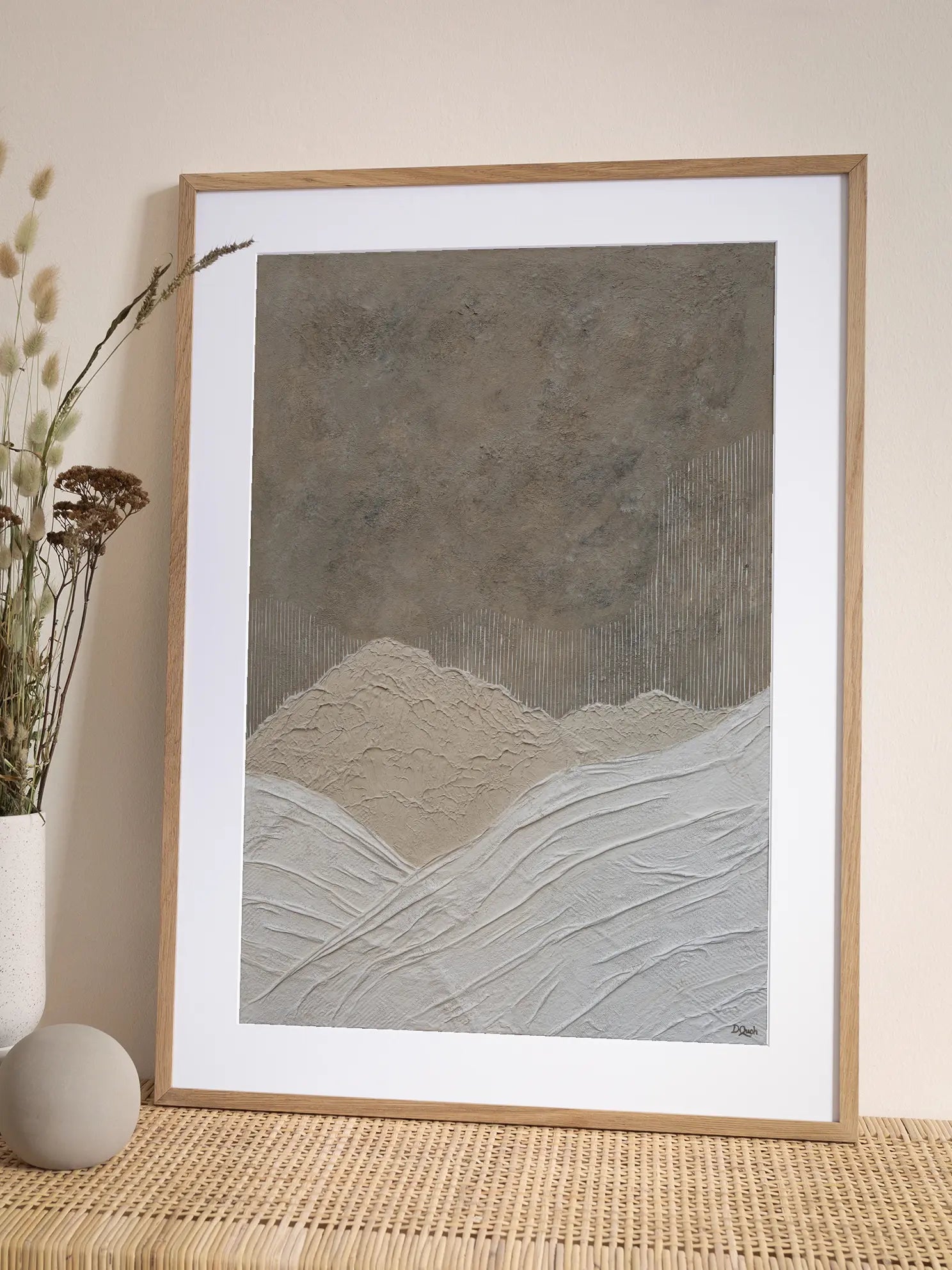 Abstract Mountain Landscape Poster