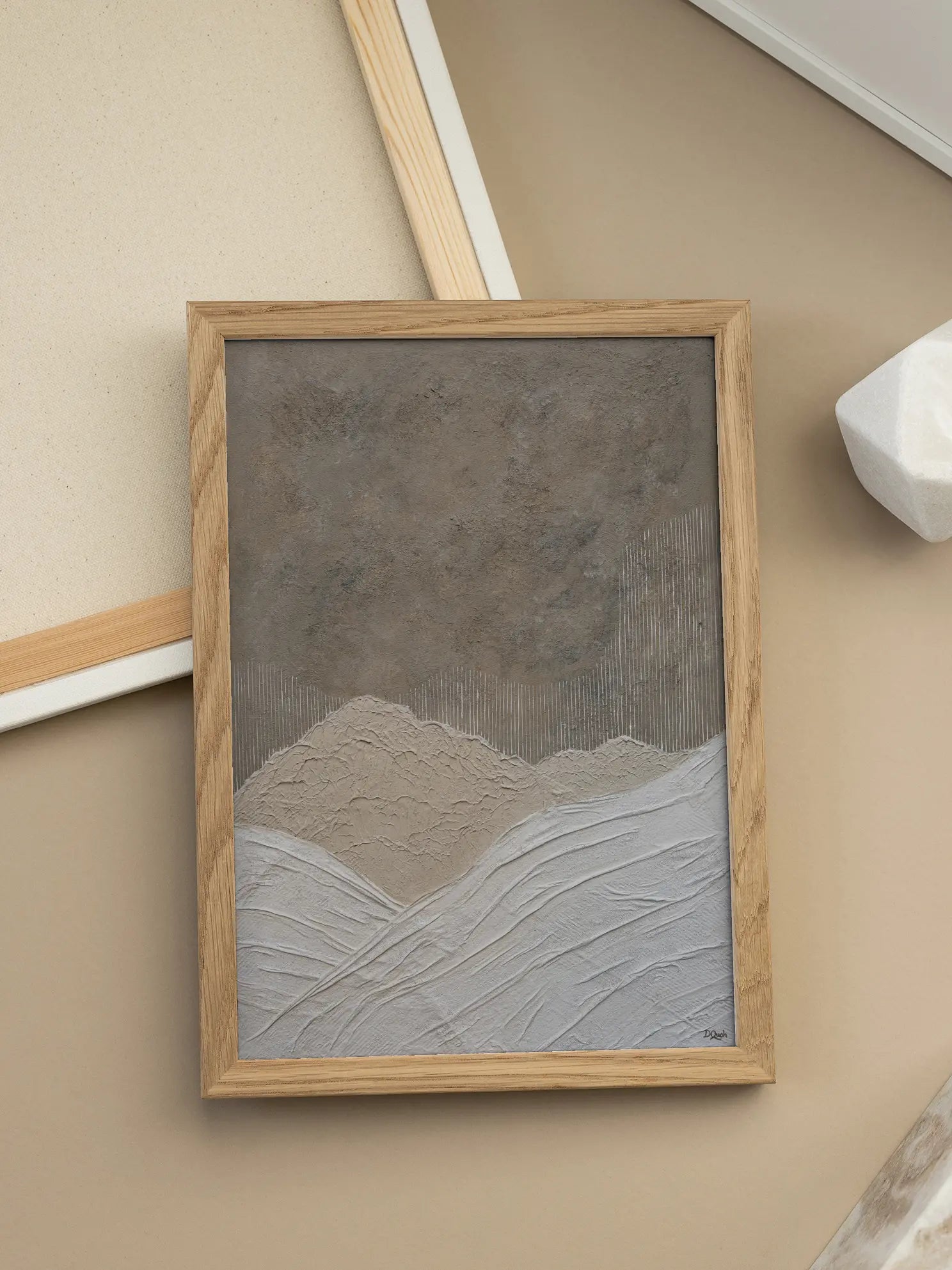Abstract Mountain Landscape Poster