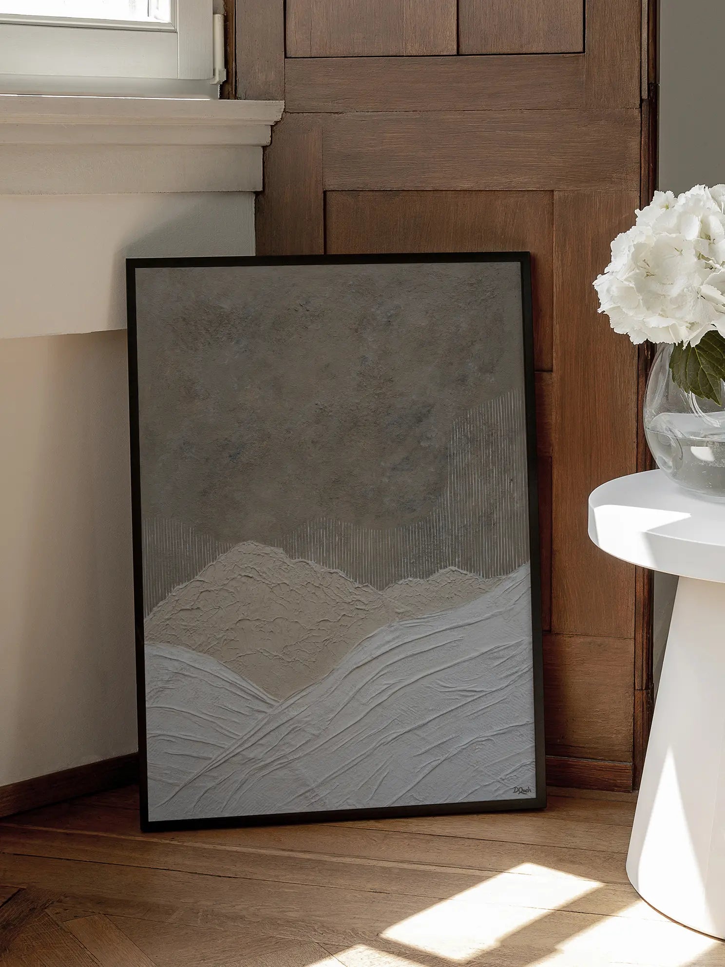 Abstract Mountain Landscape Poster
