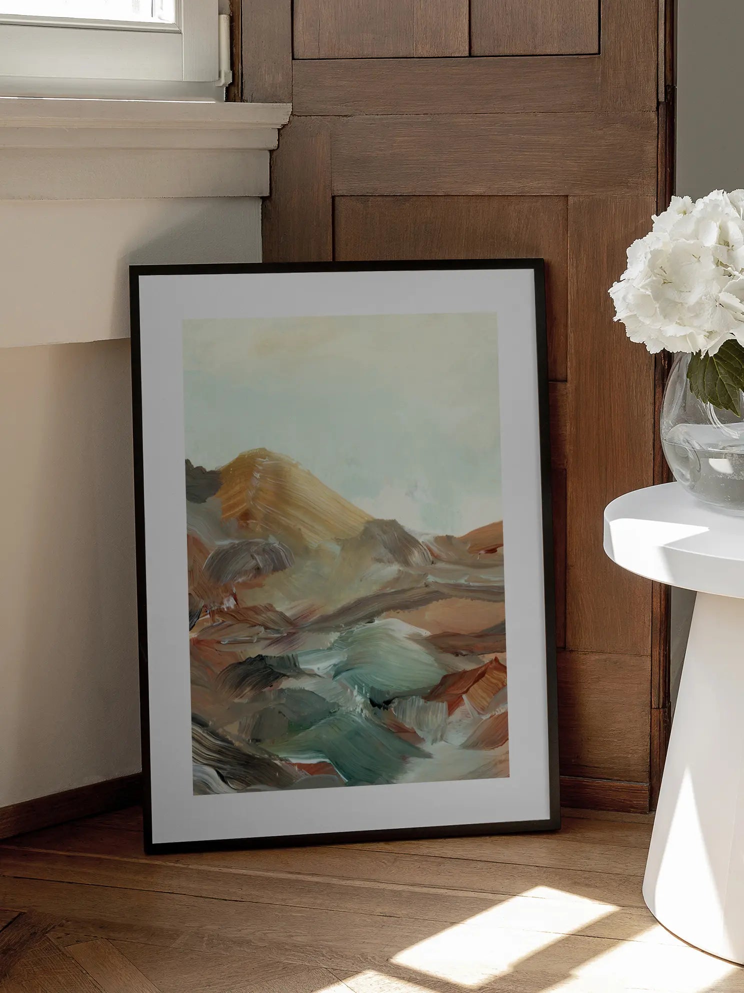 Abstract Mountain View Poster