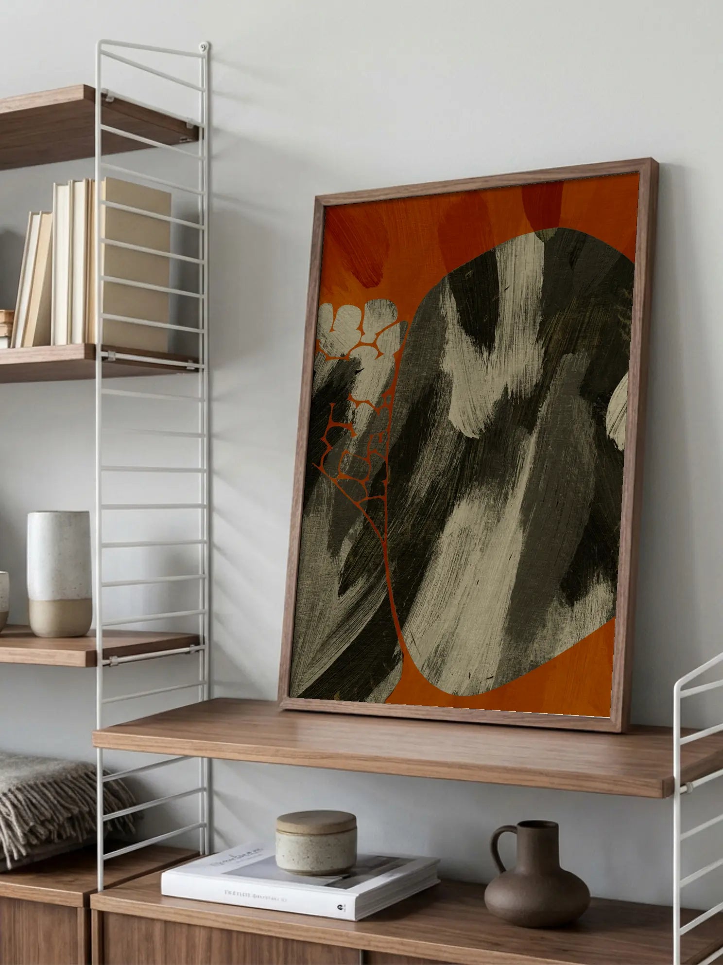 Abstract Orange Poster