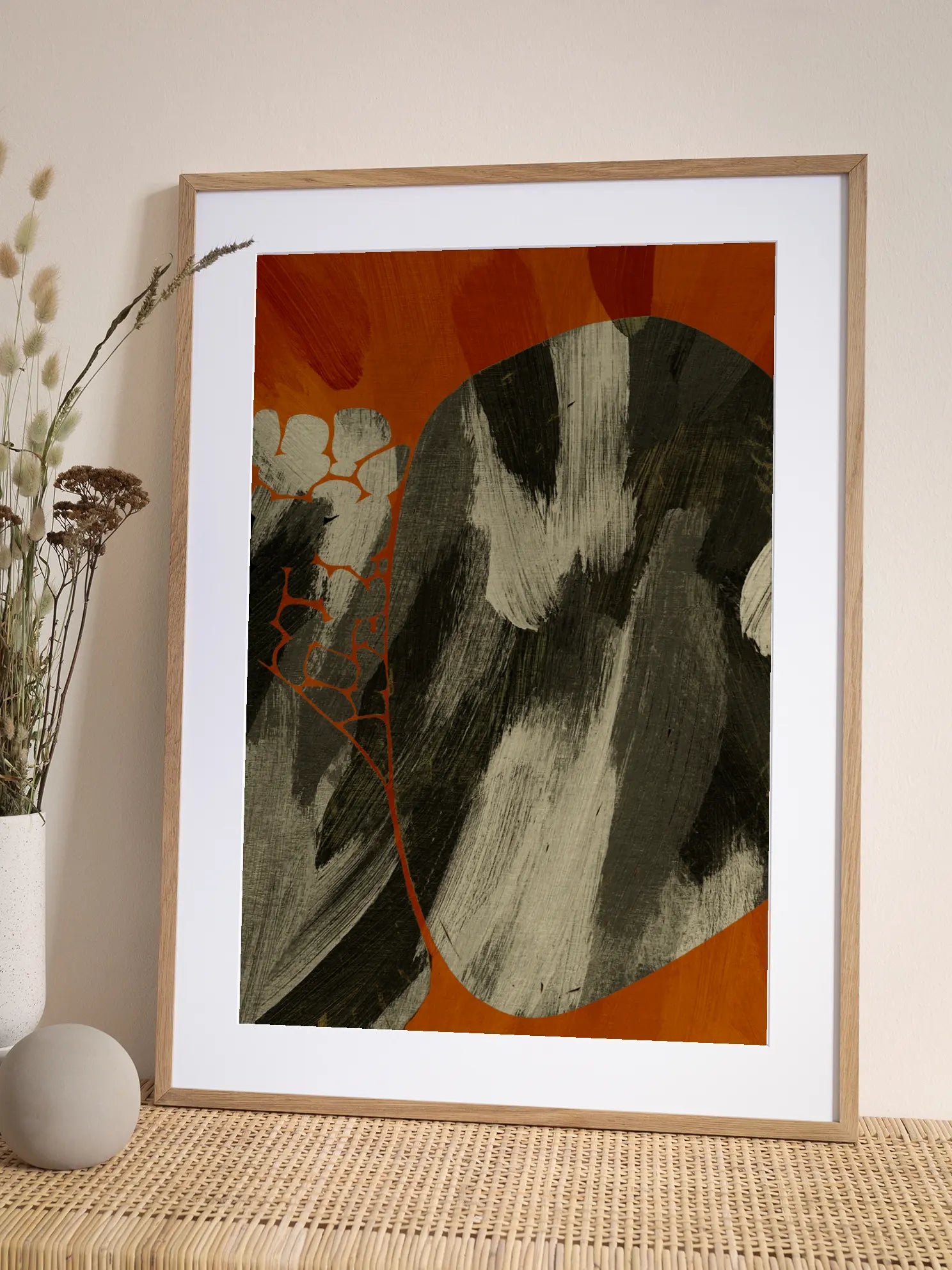 Abstract Orange Poster