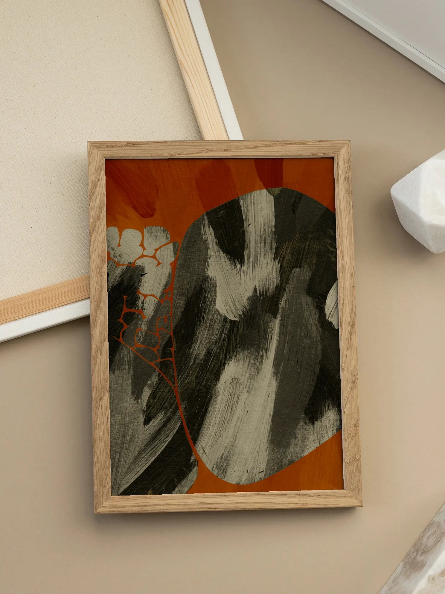 Abstract Orange Poster