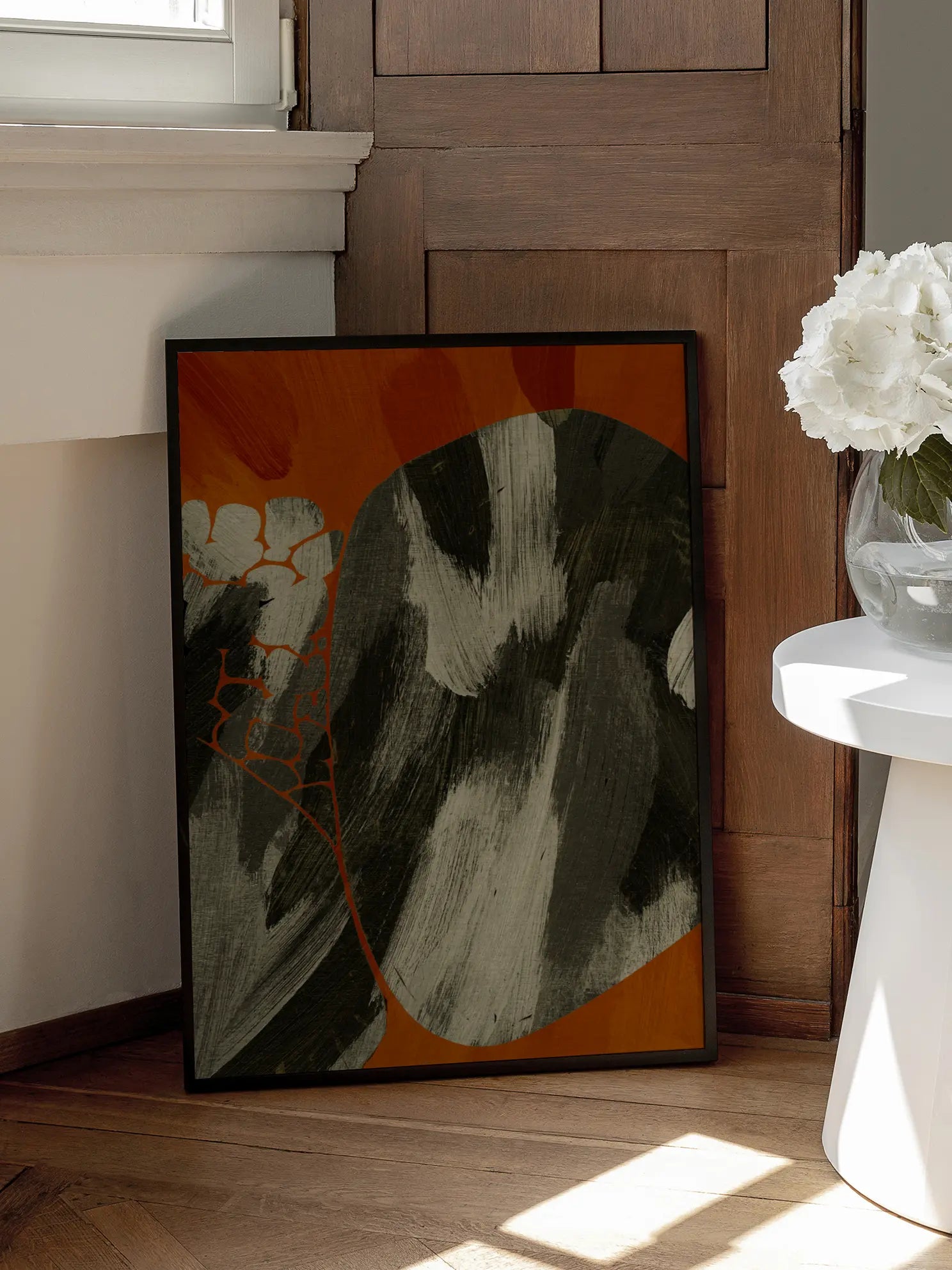 Abstract Orange Poster