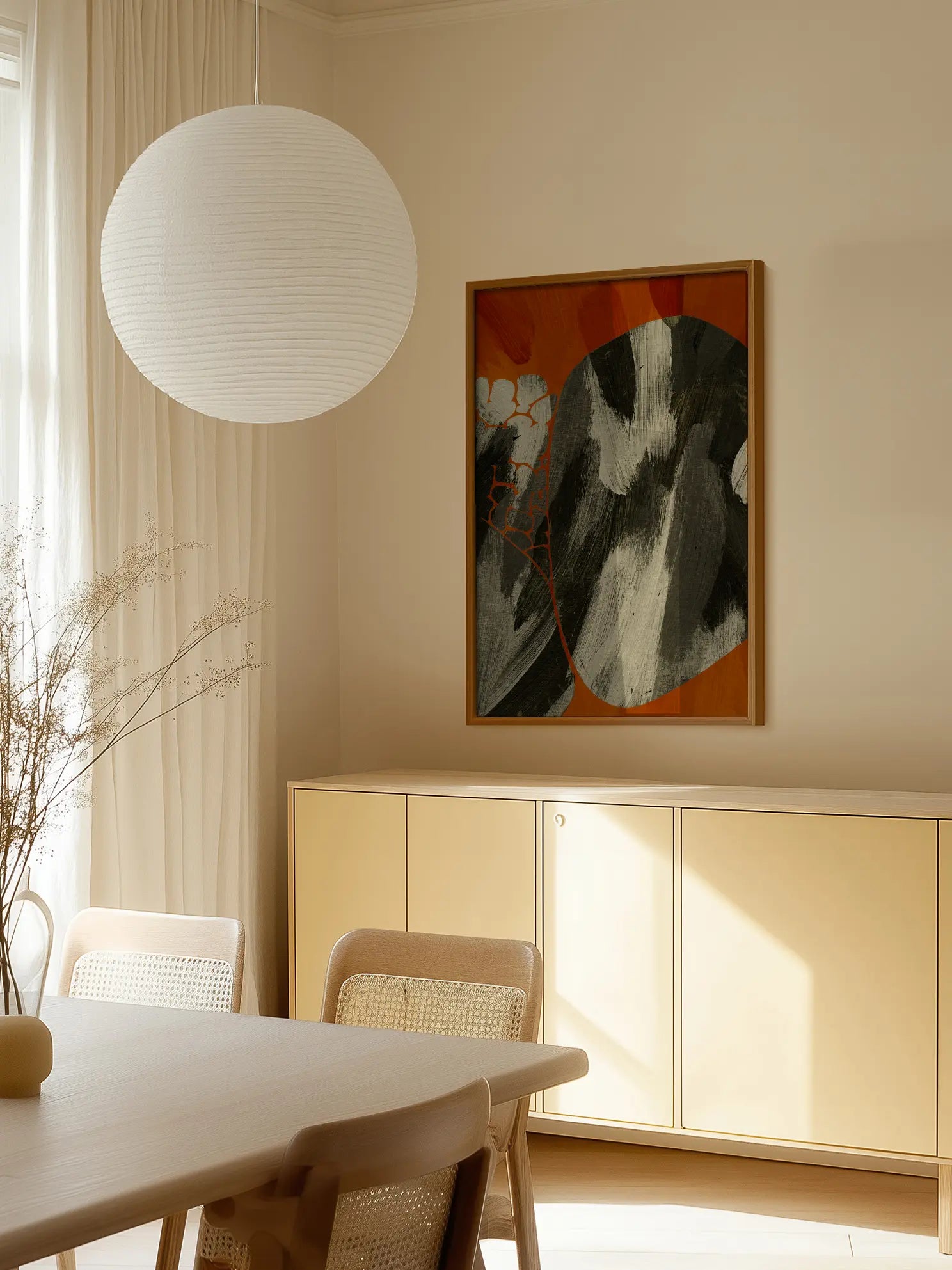 Abstract Orange Poster