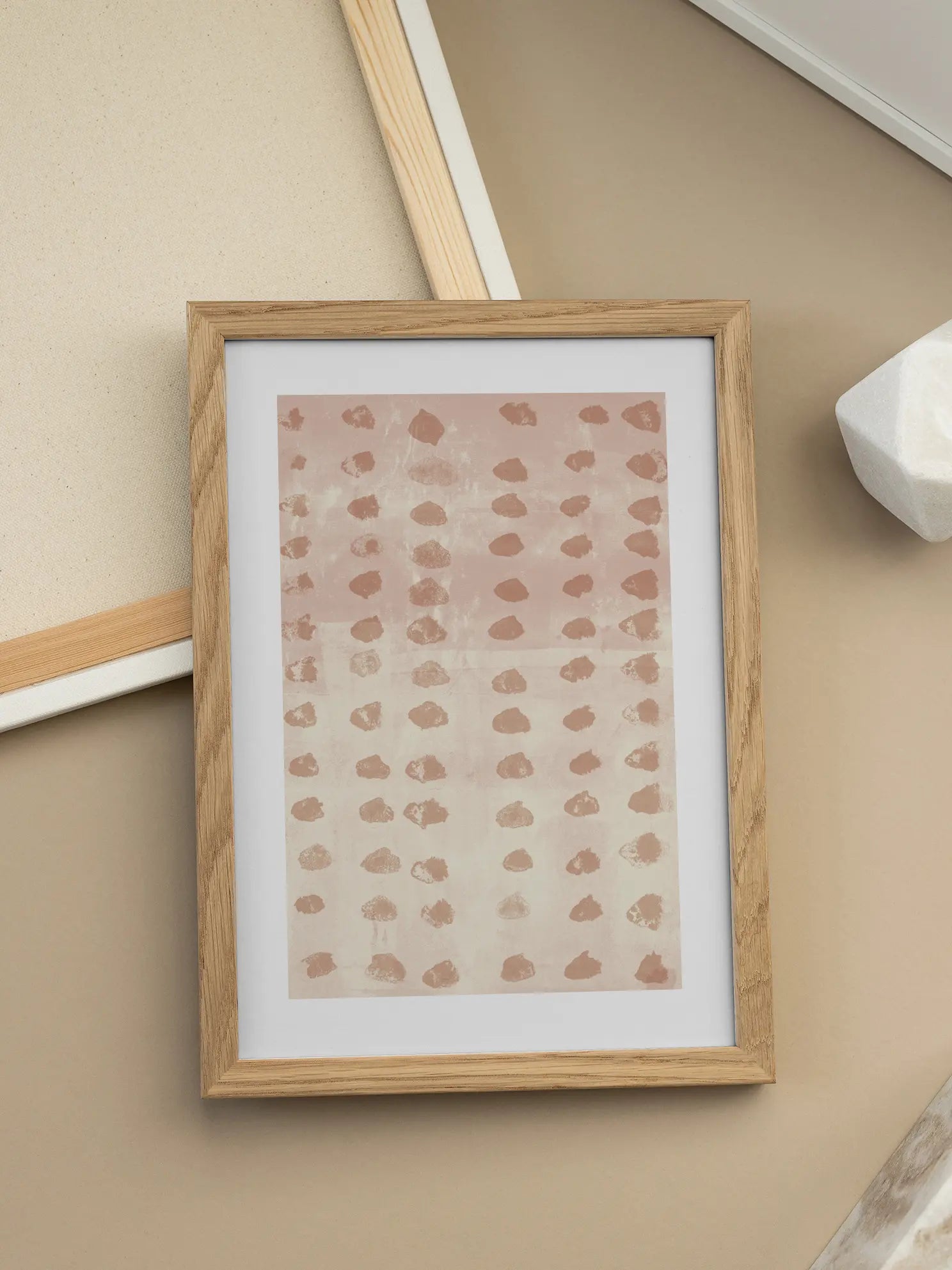 Abstract Pink Dots Poster