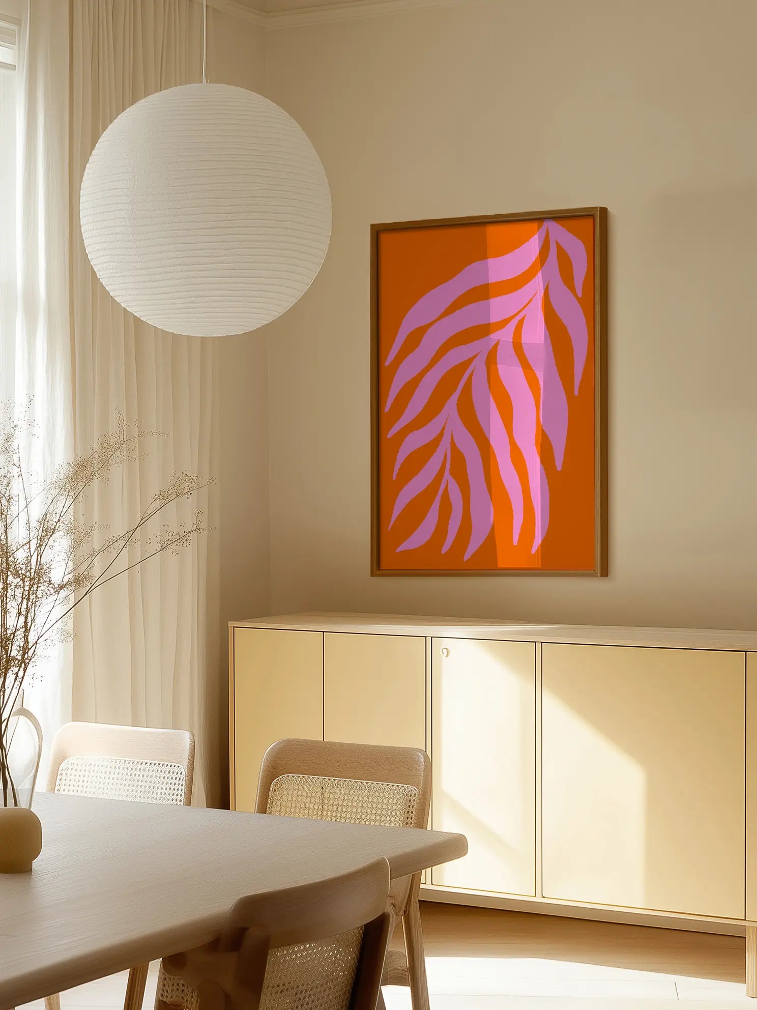 Abstract Plant Poster