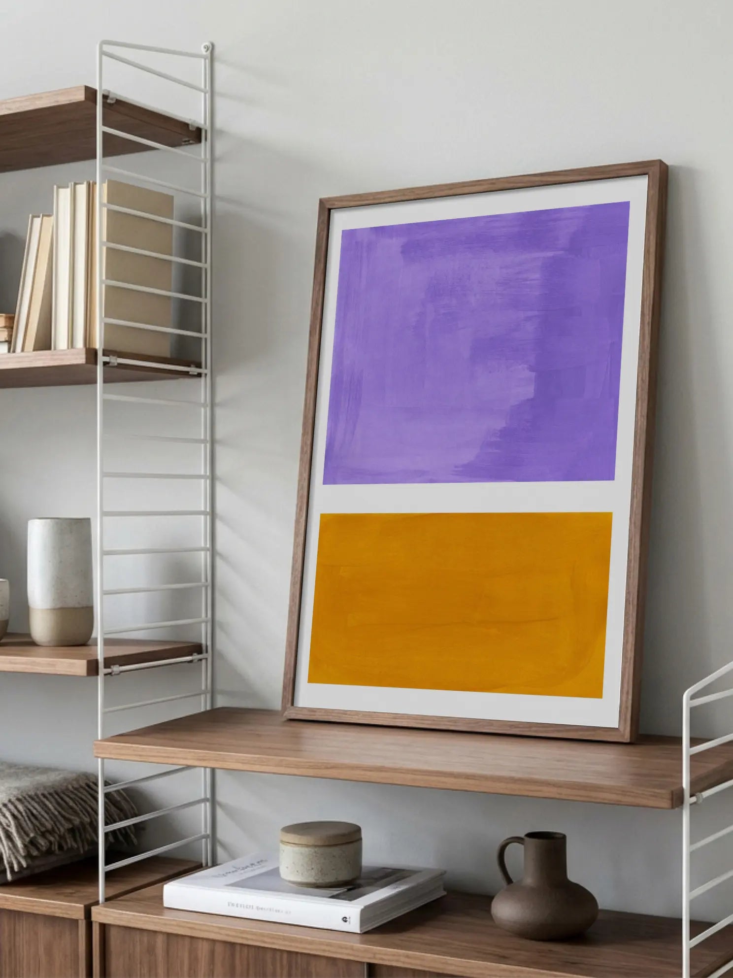 Purple and Orange Poster