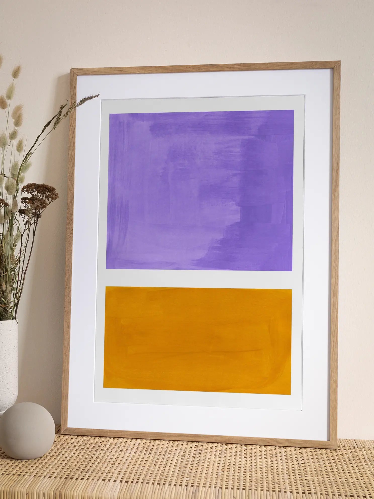 Purple and Orange Poster