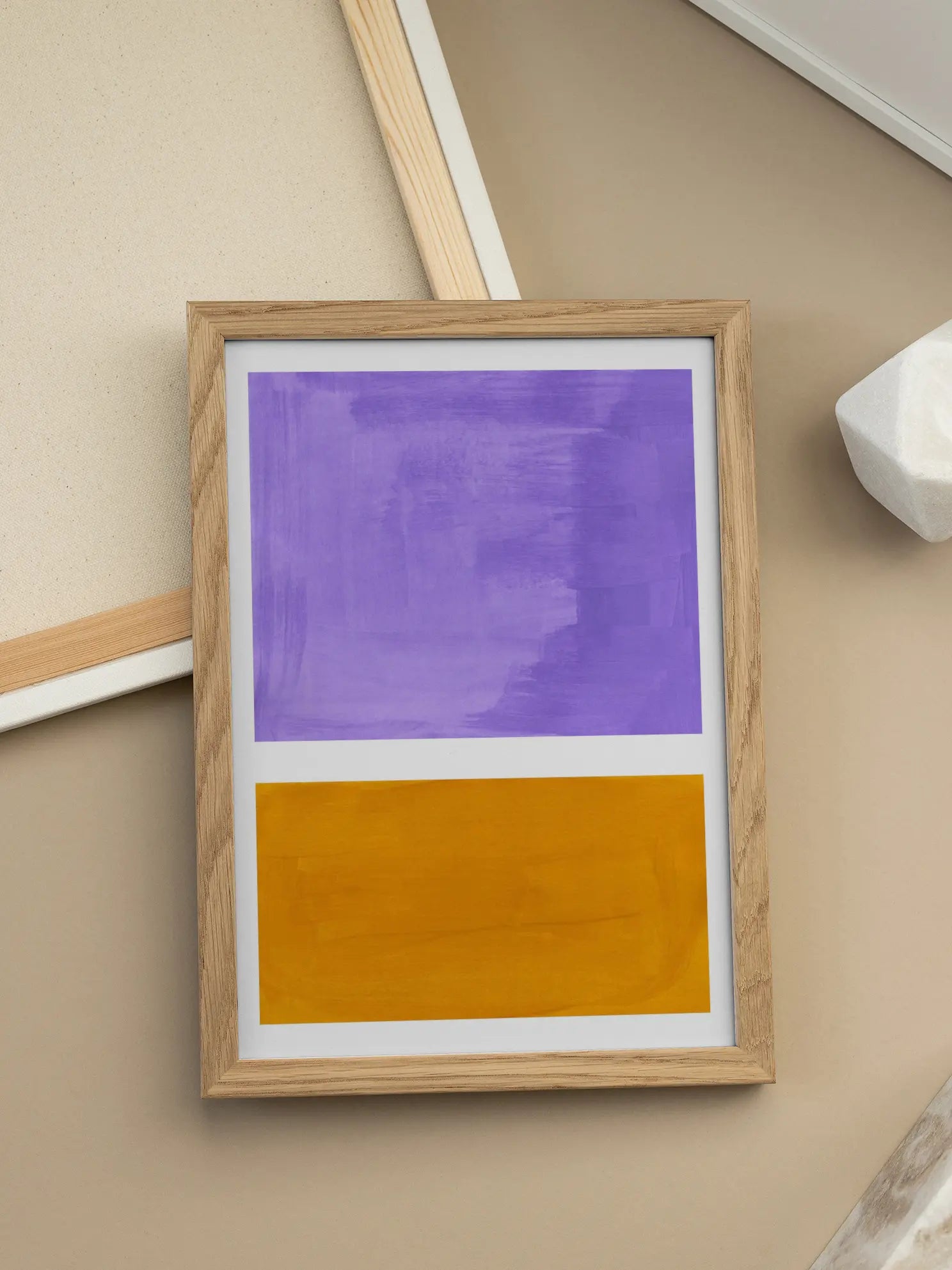 Purple and Orange Poster