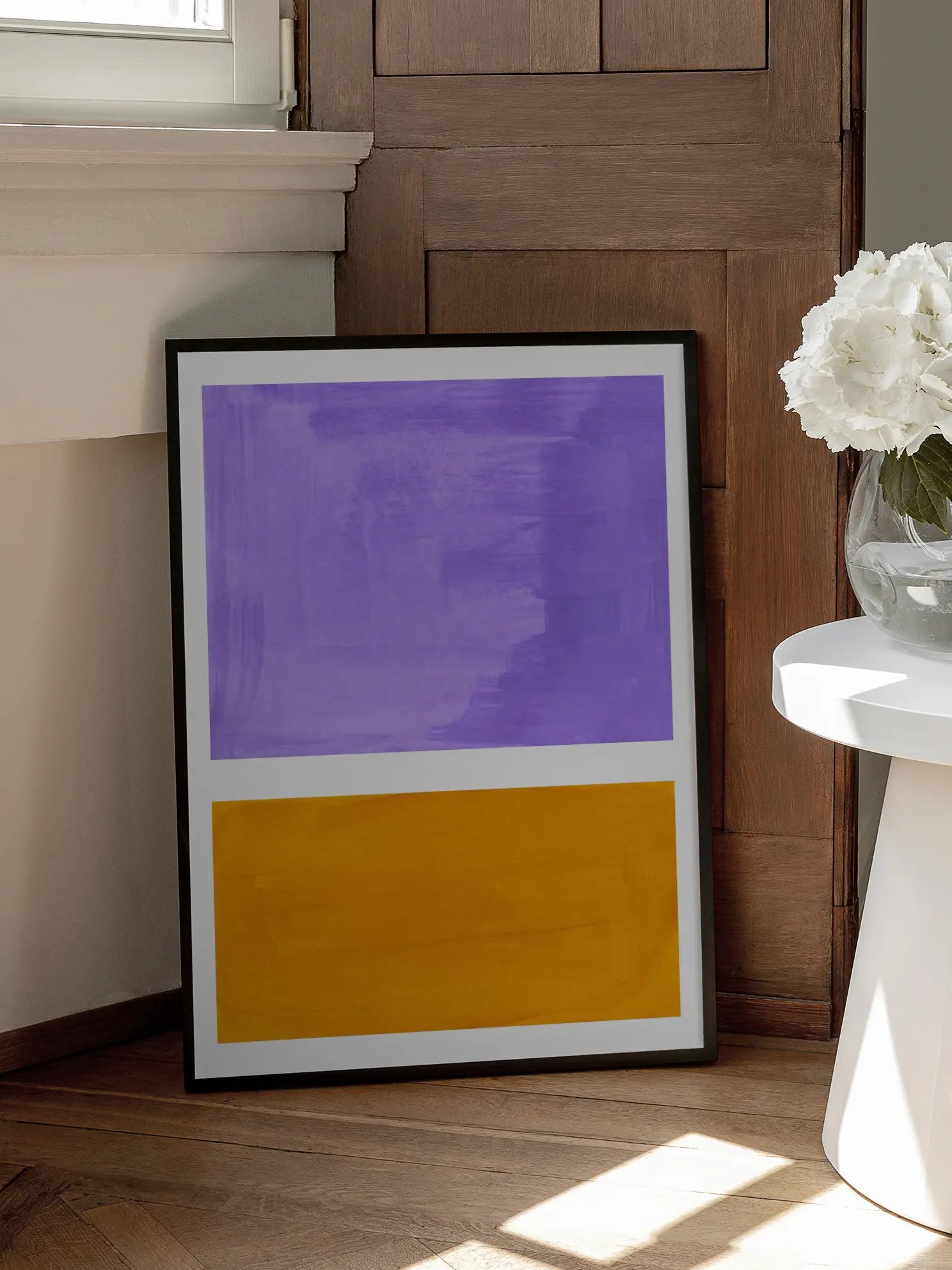 Purple and Orange Poster