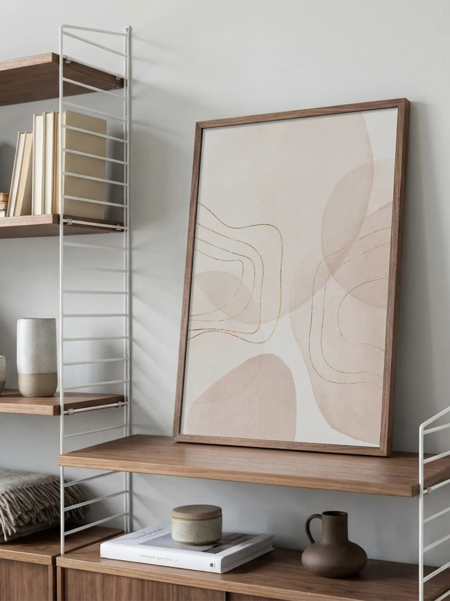 Abstract Shapes and Lines Poster