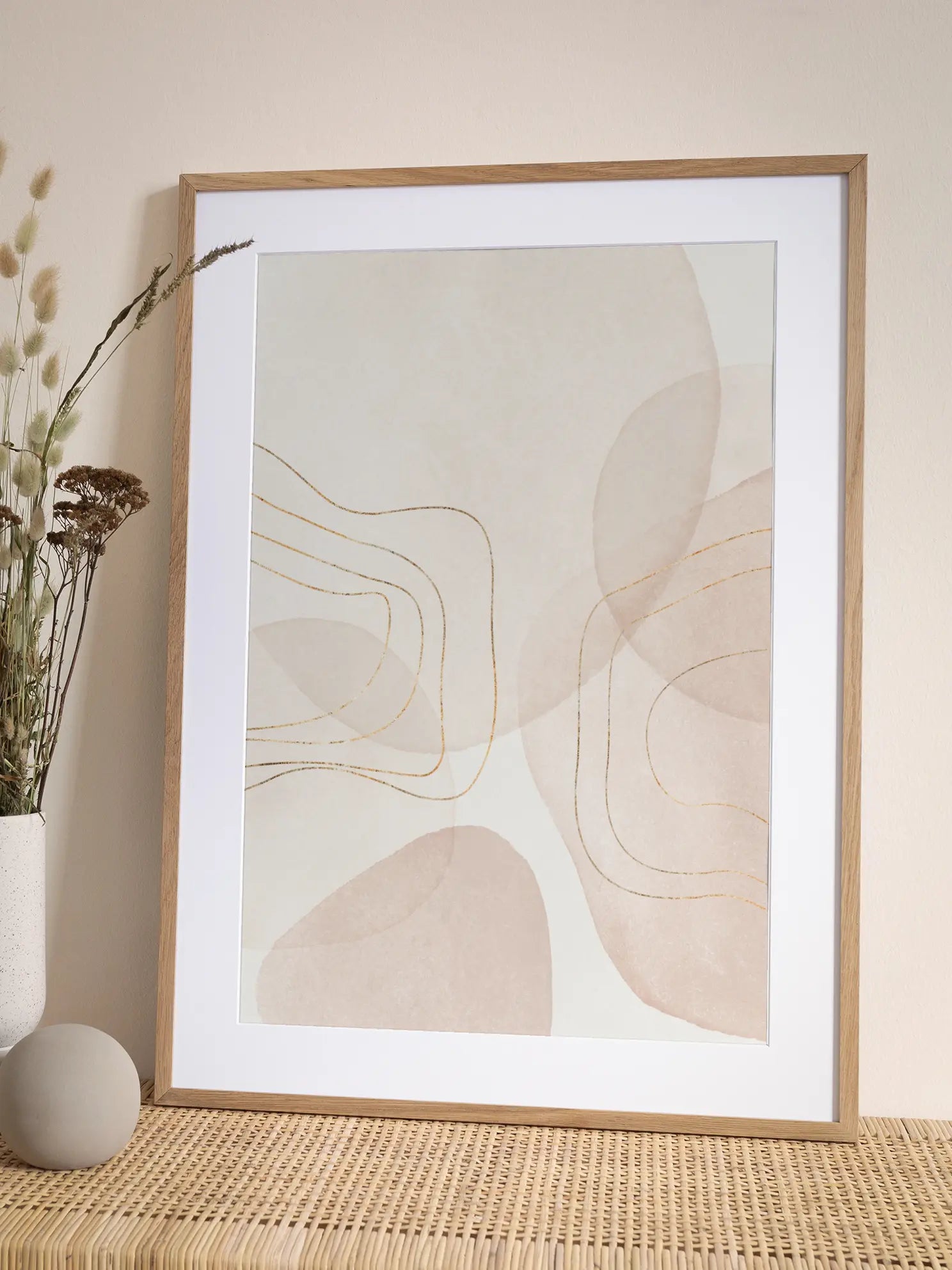 Abstract Shapes and Lines Poster