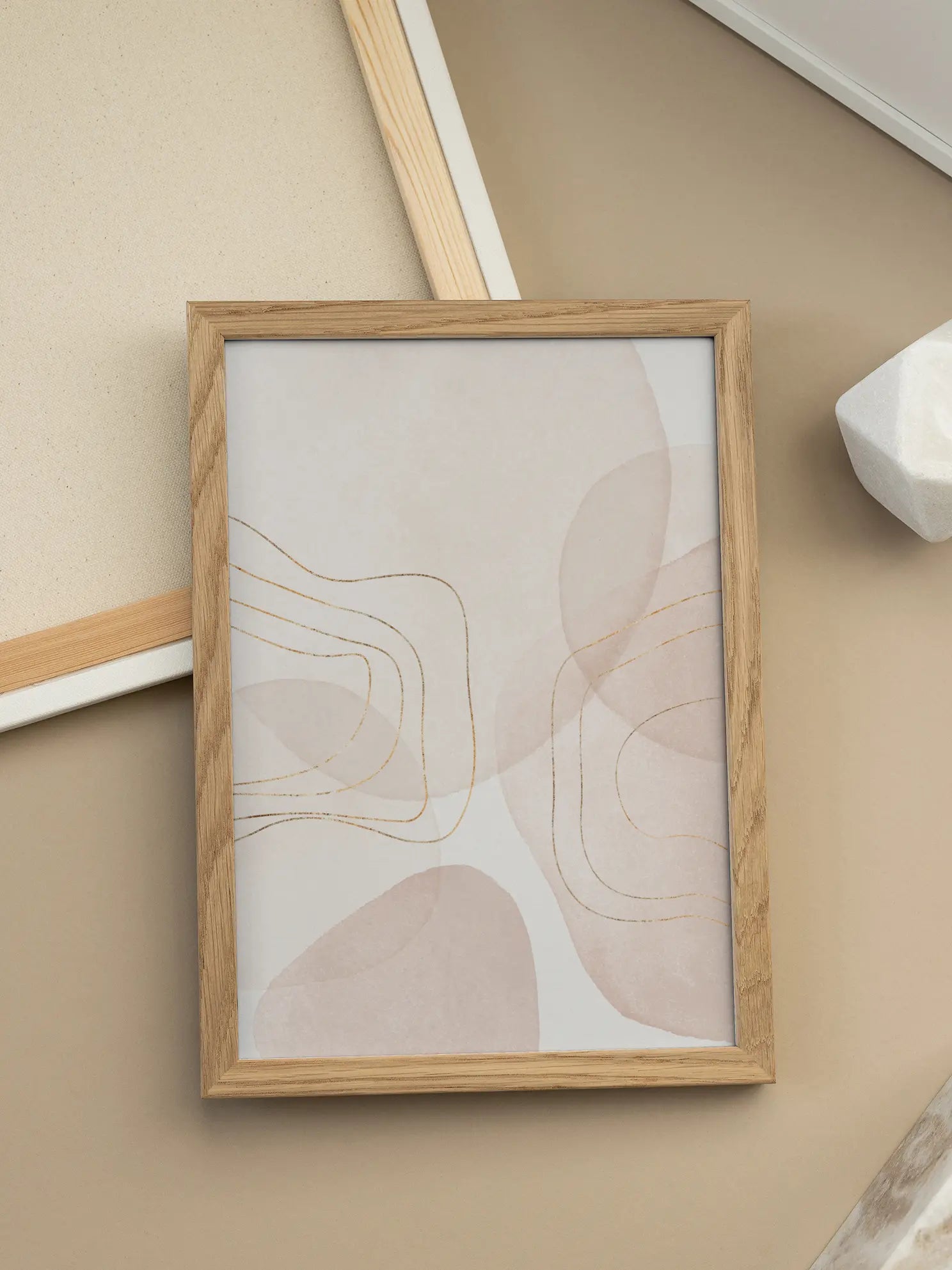 Abstract Shapes and Lines Poster
