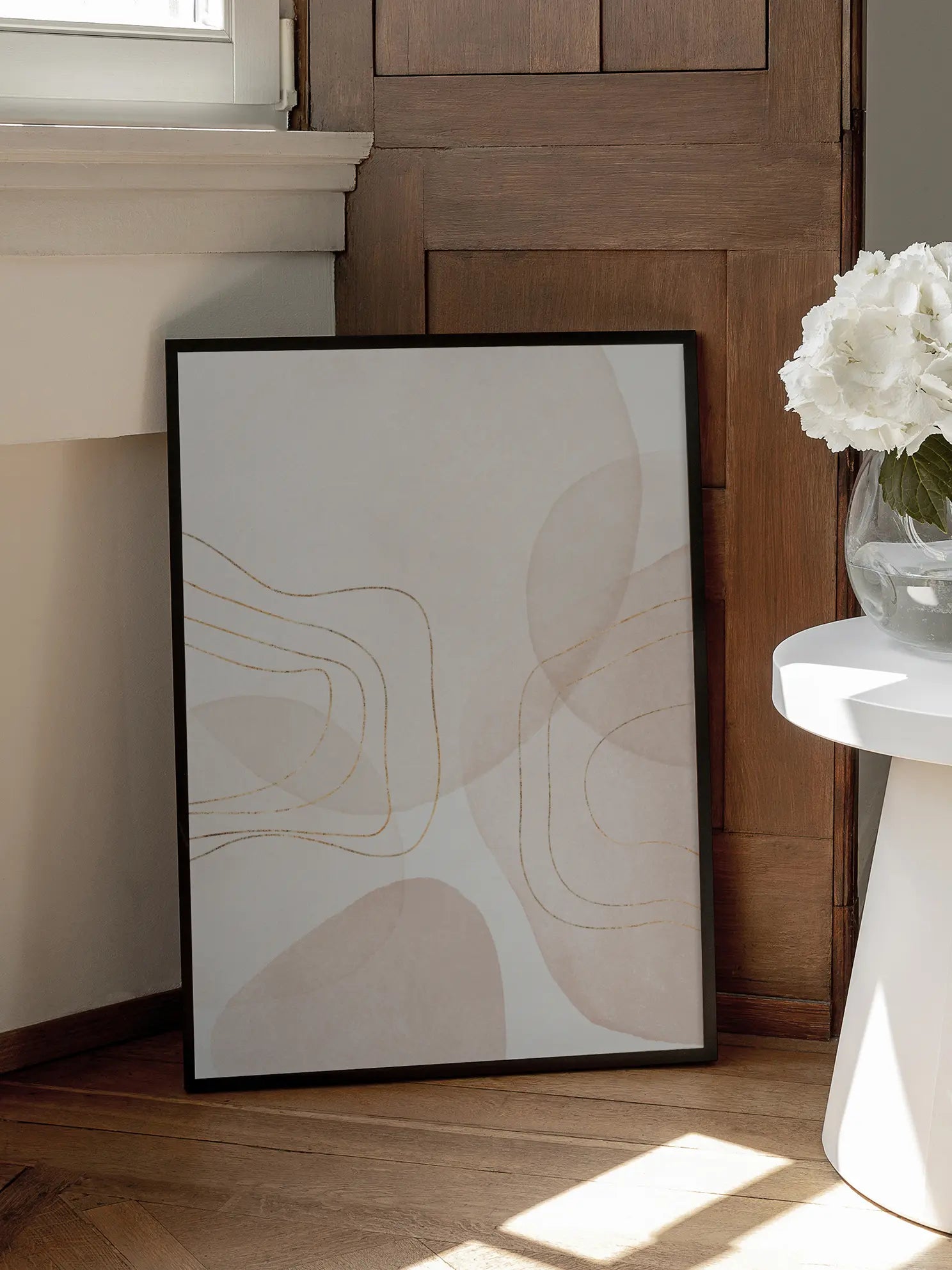 Abstract Shapes and Lines Poster
